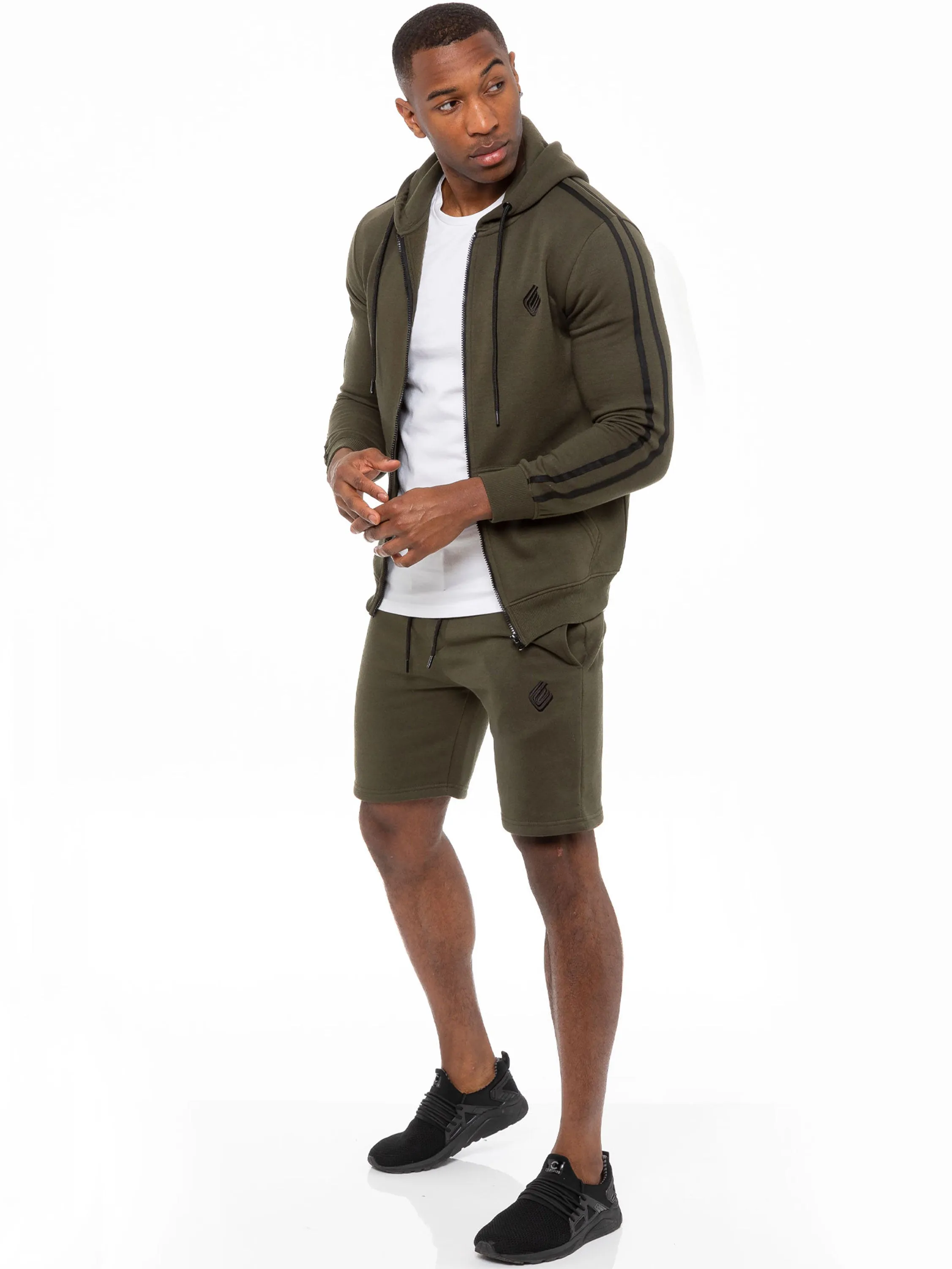 Mens Fleece Gym Running Shorts | Enzo Designer Menswear