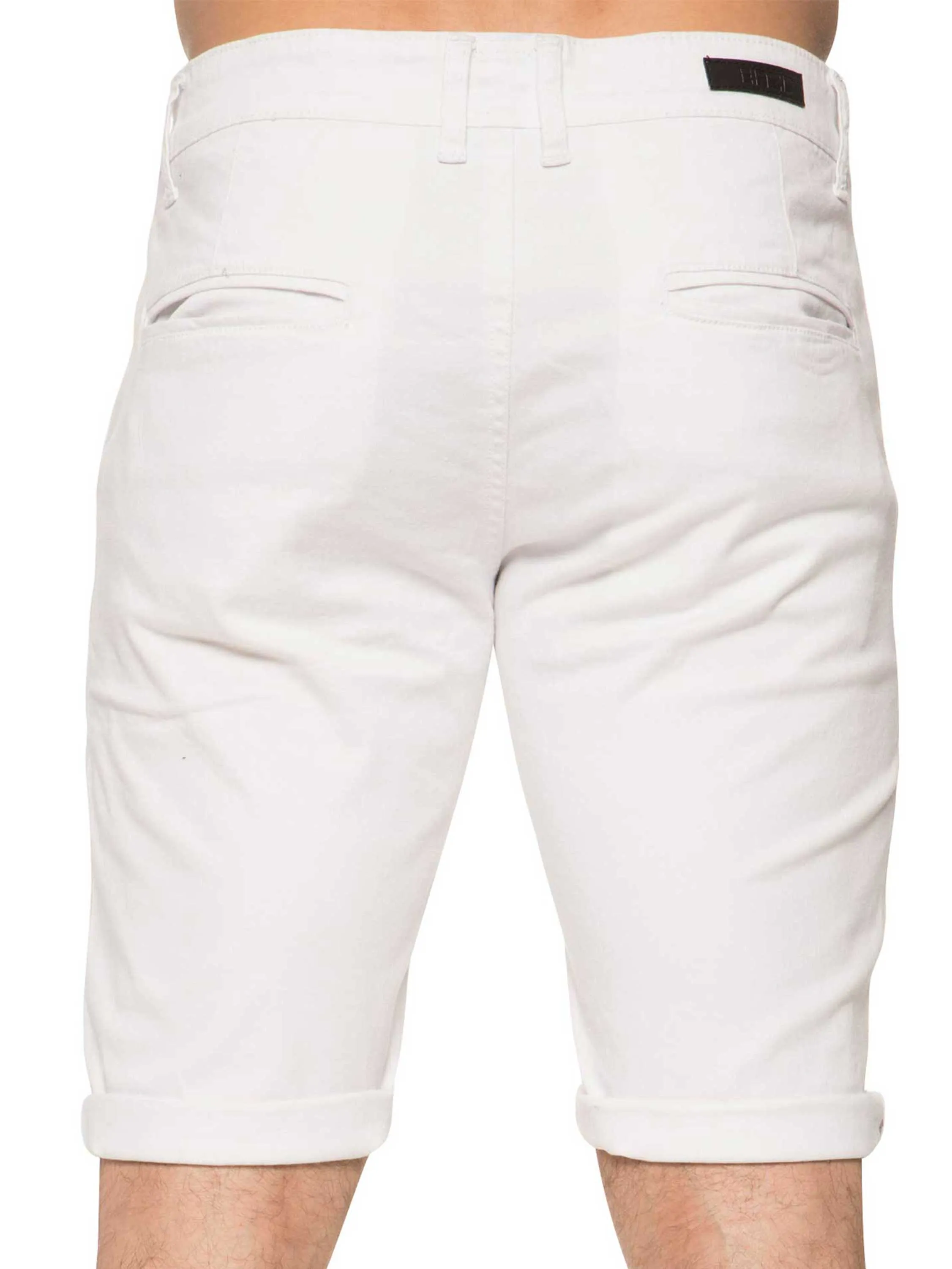 Mens Slim Fit Stretch Chino Shorts | Enzo Designer Menswear
