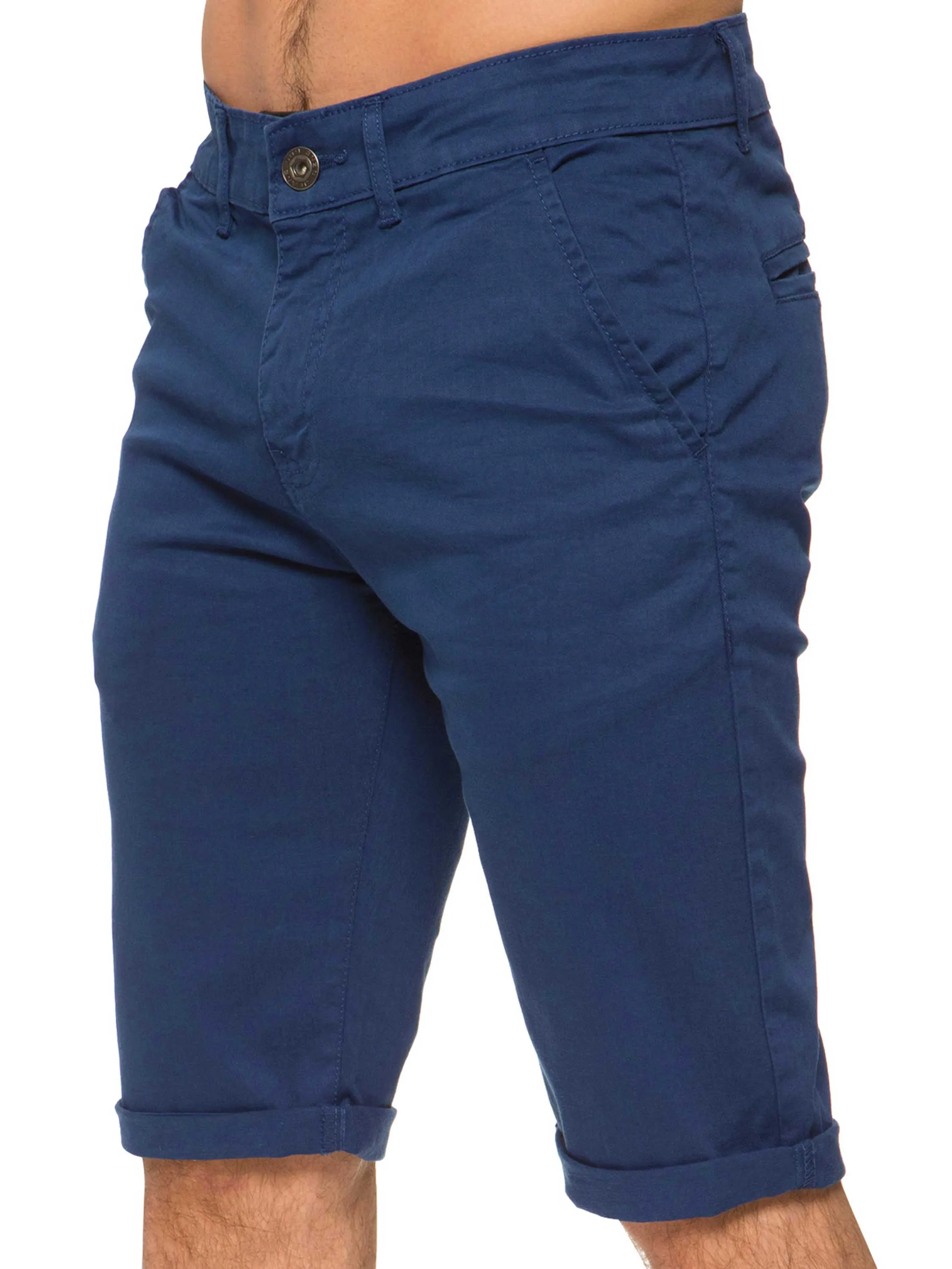 Mens Slim Fit Stretch Chino Shorts | Enzo Designer Menswear