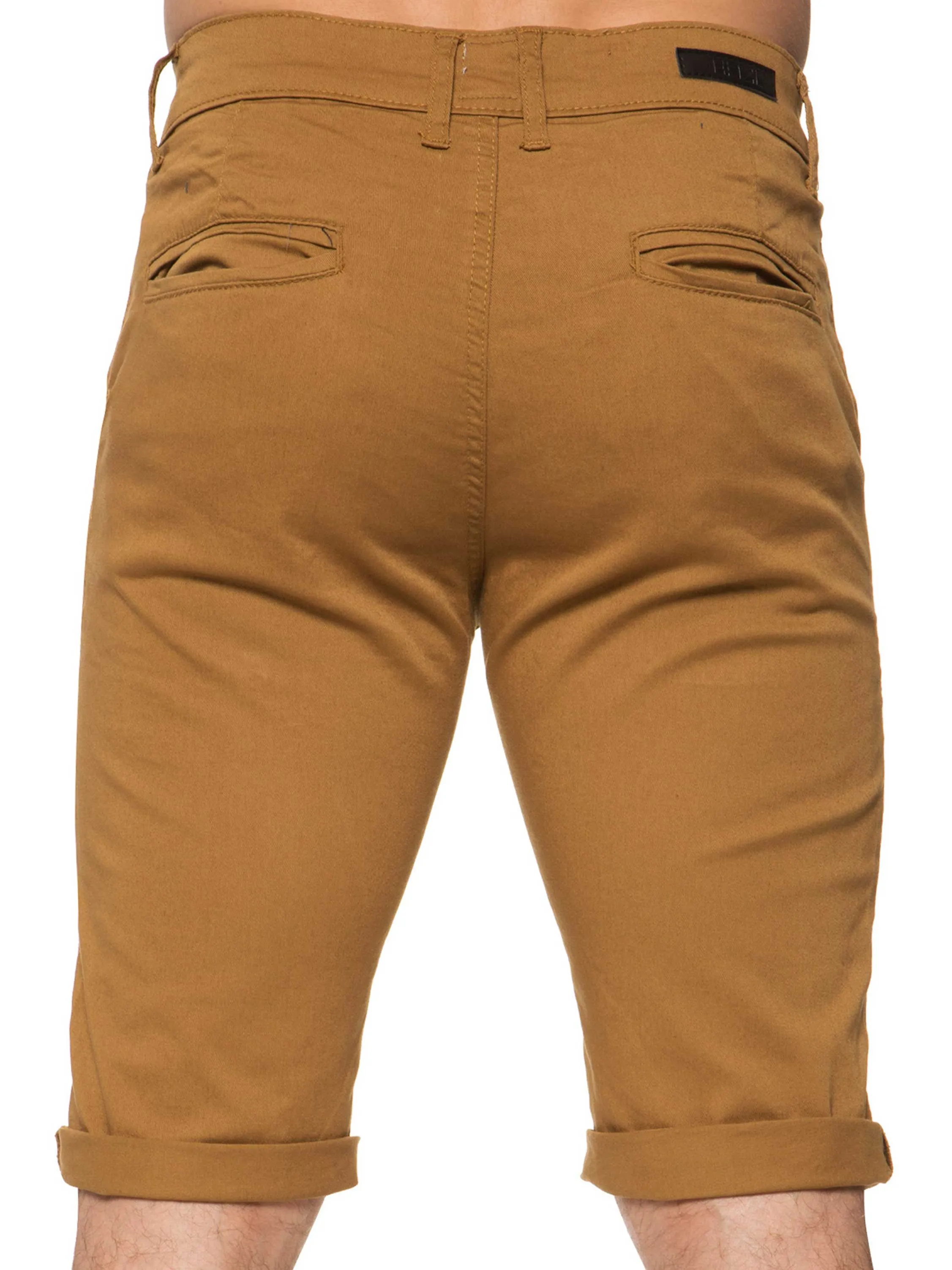 Mens Slim Fit Stretch Chino Shorts | Enzo Designer Menswear