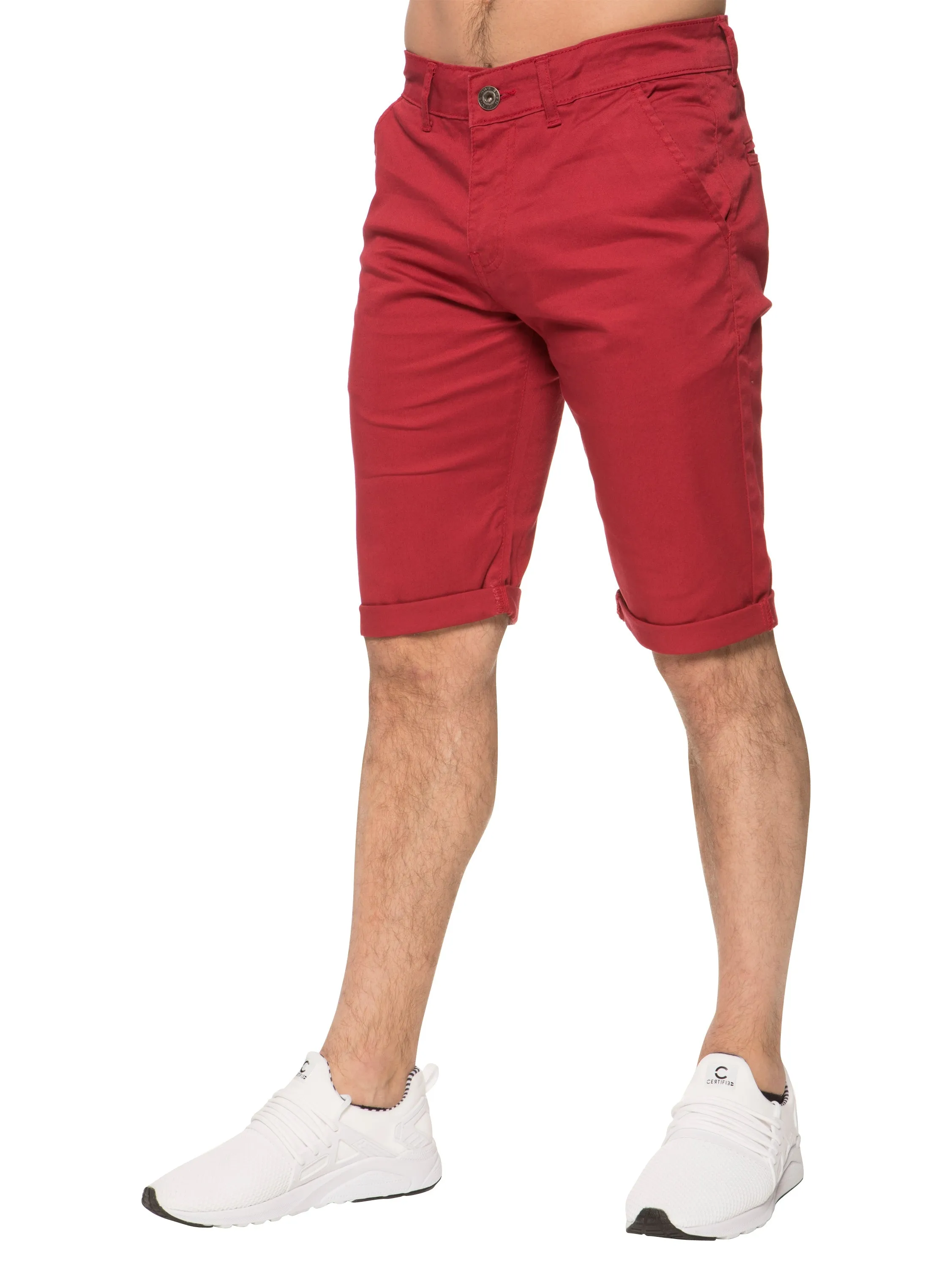 Mens Slim Fit Stretch Chino Shorts | Enzo Designer Menswear