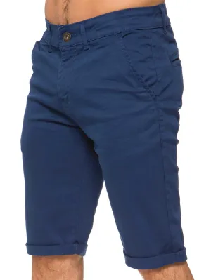 Mens Slim Fit Stretch Chino Shorts | Enzo Designer Menswear