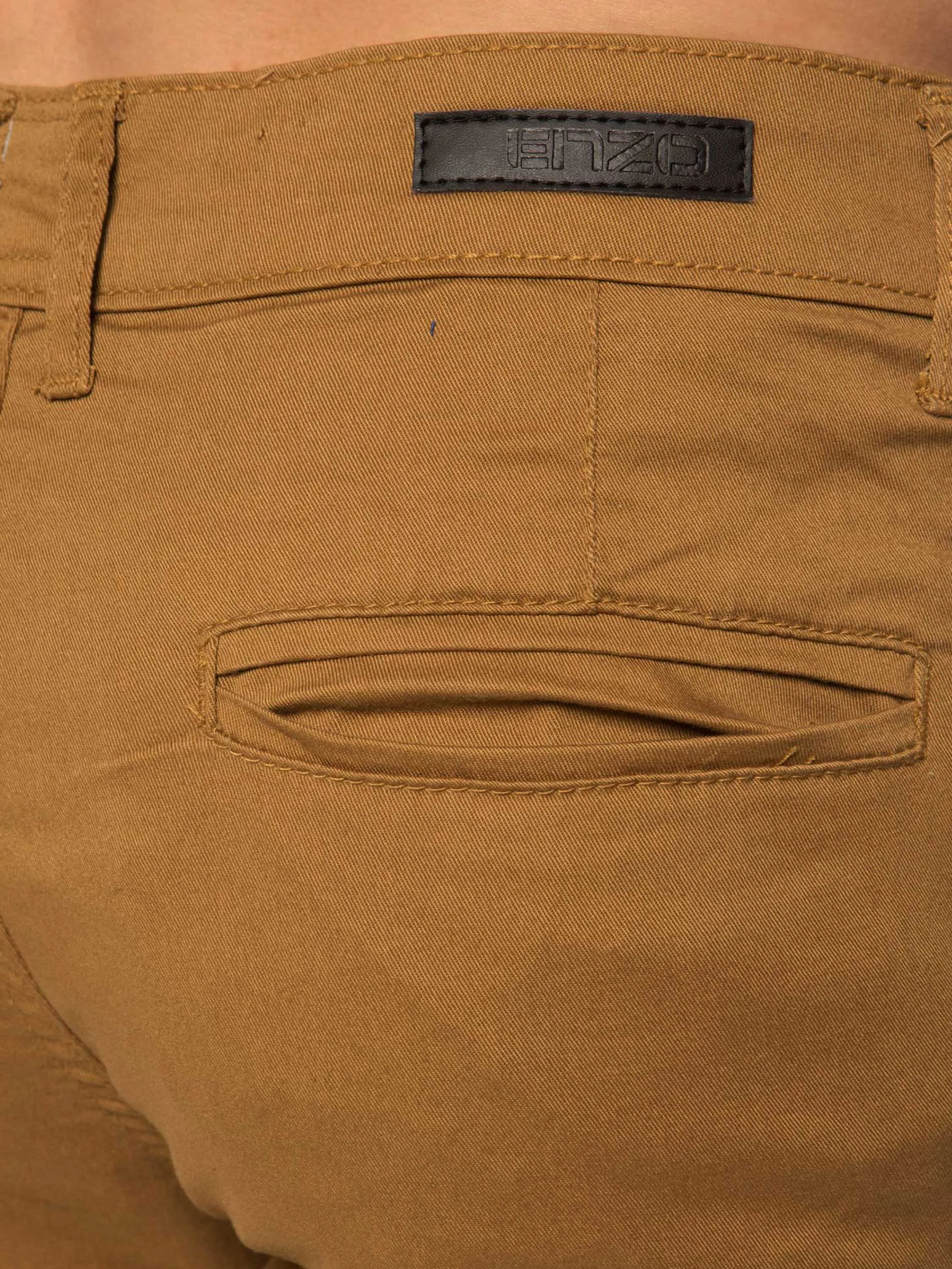 Mens Slim Fit Stretch Chino Shorts | Enzo Designer Menswear