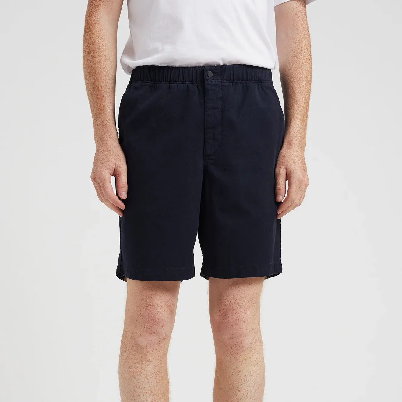 Norse Projects Ezra Relaxed Organic Stretch Twill Short Dark Navy