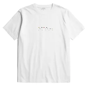 Norse Projects Johannes Organic Code Print T-shirt White