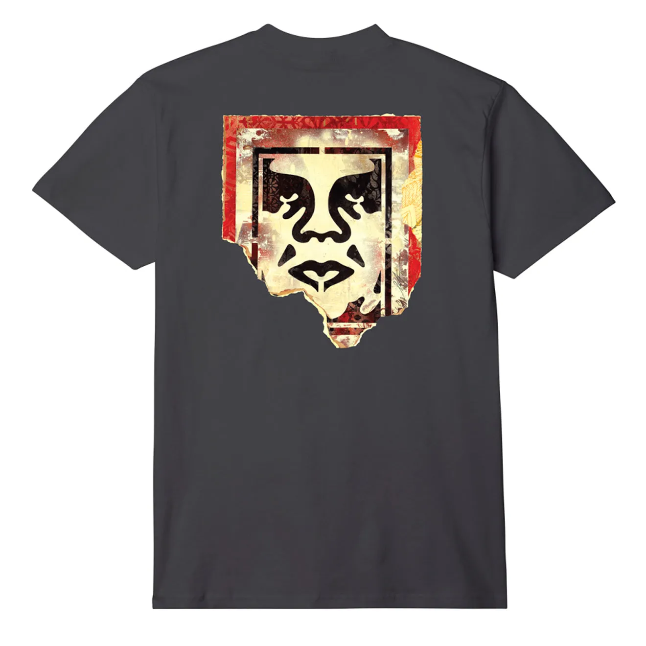 Obey Ripped Icon Tee Black