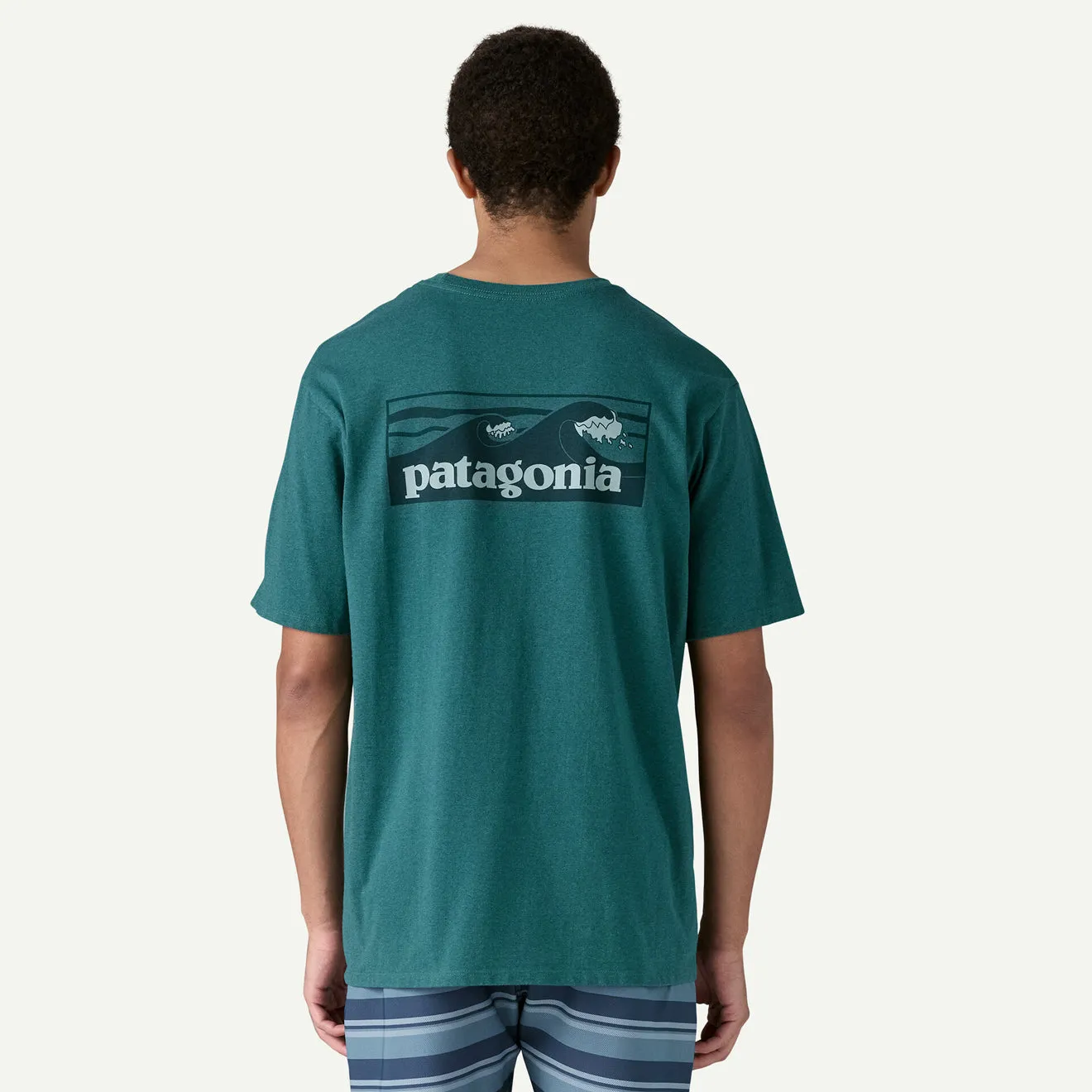 Patagonia Boardshort Logo Pocket Responsibili-Tee Wetland Blue