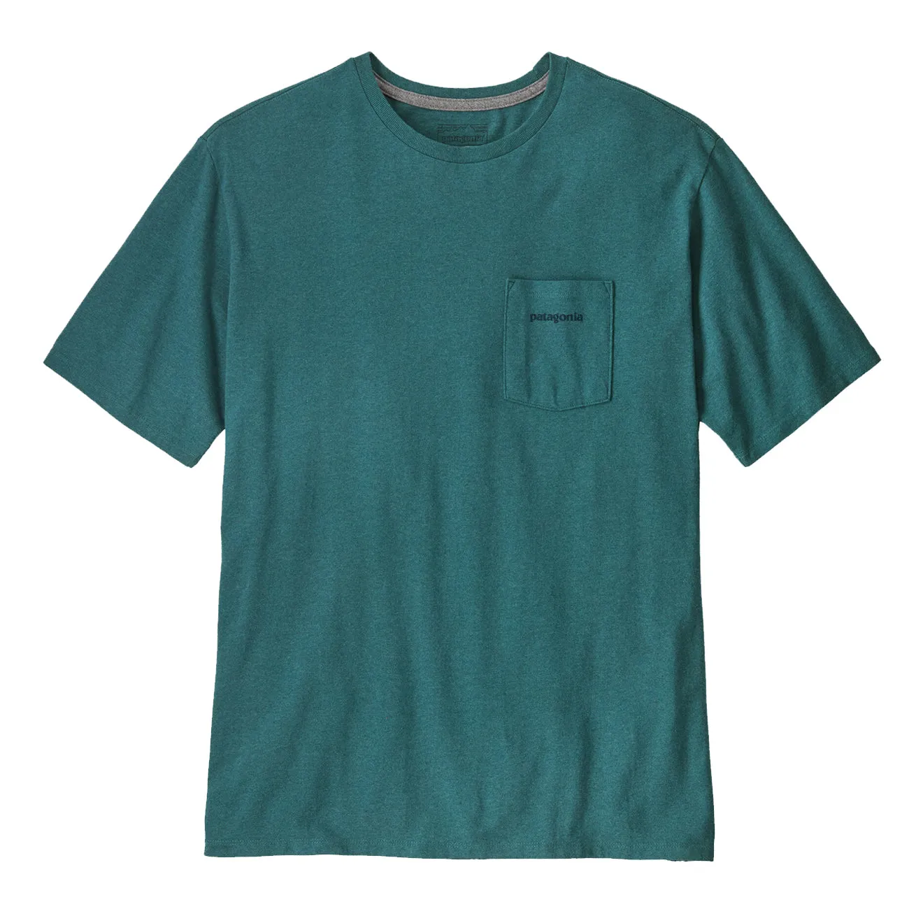 Patagonia Boardshort Logo Pocket Responsibili-Tee Wetland Blue
