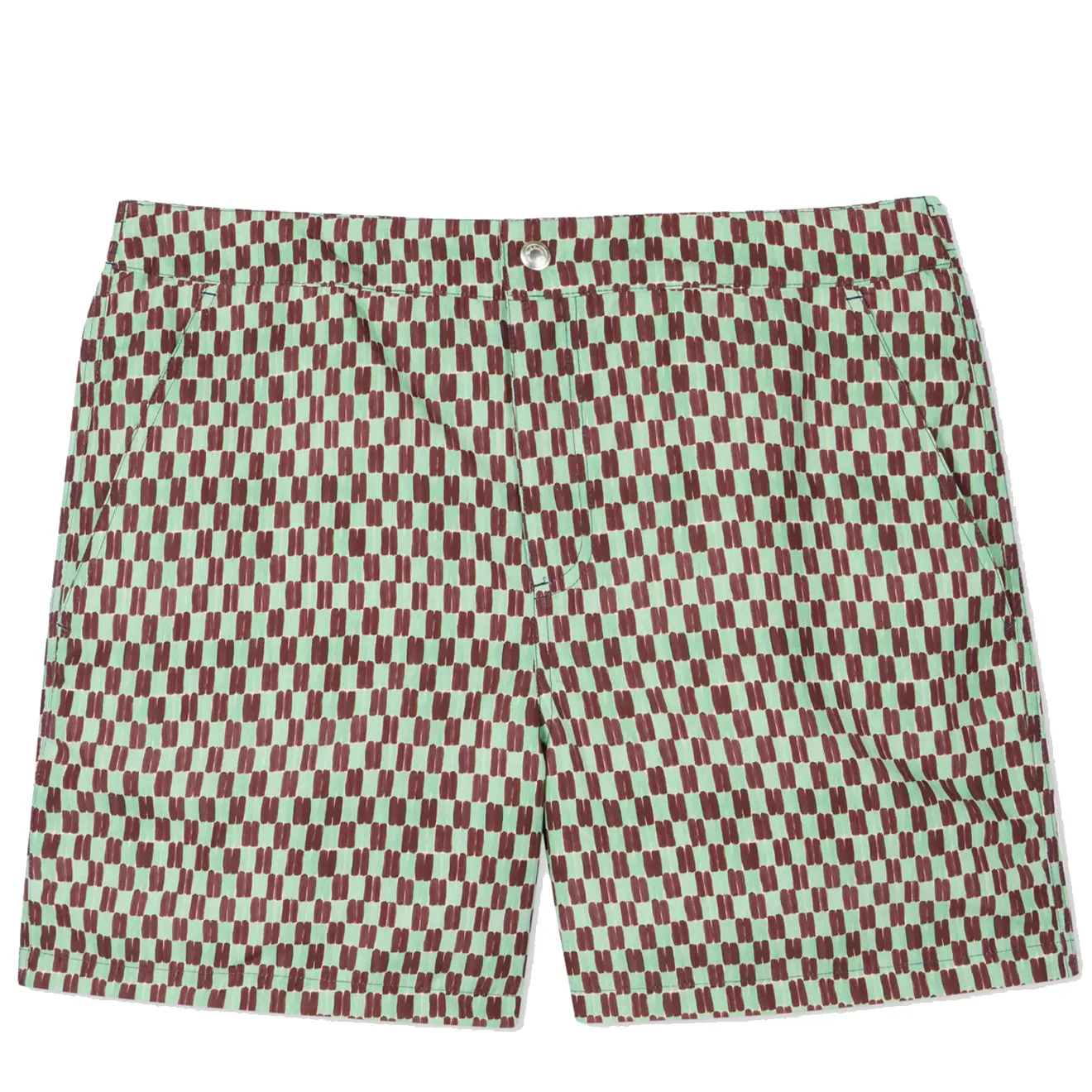 Paul Smith Geometric Print Swim Shorts Bottle Green