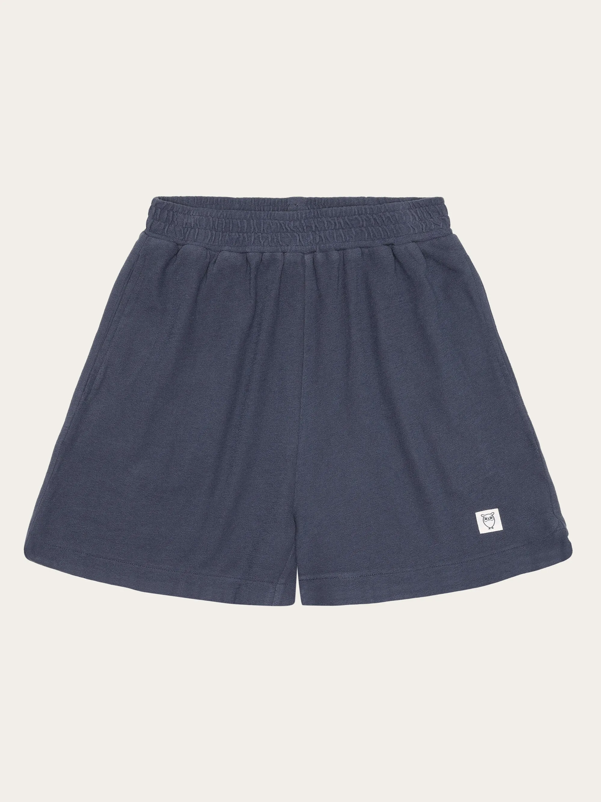 POSEY elastic waist boucl shorts - GOTS/Vegan - Vintage Indigo Knowledge Cotton