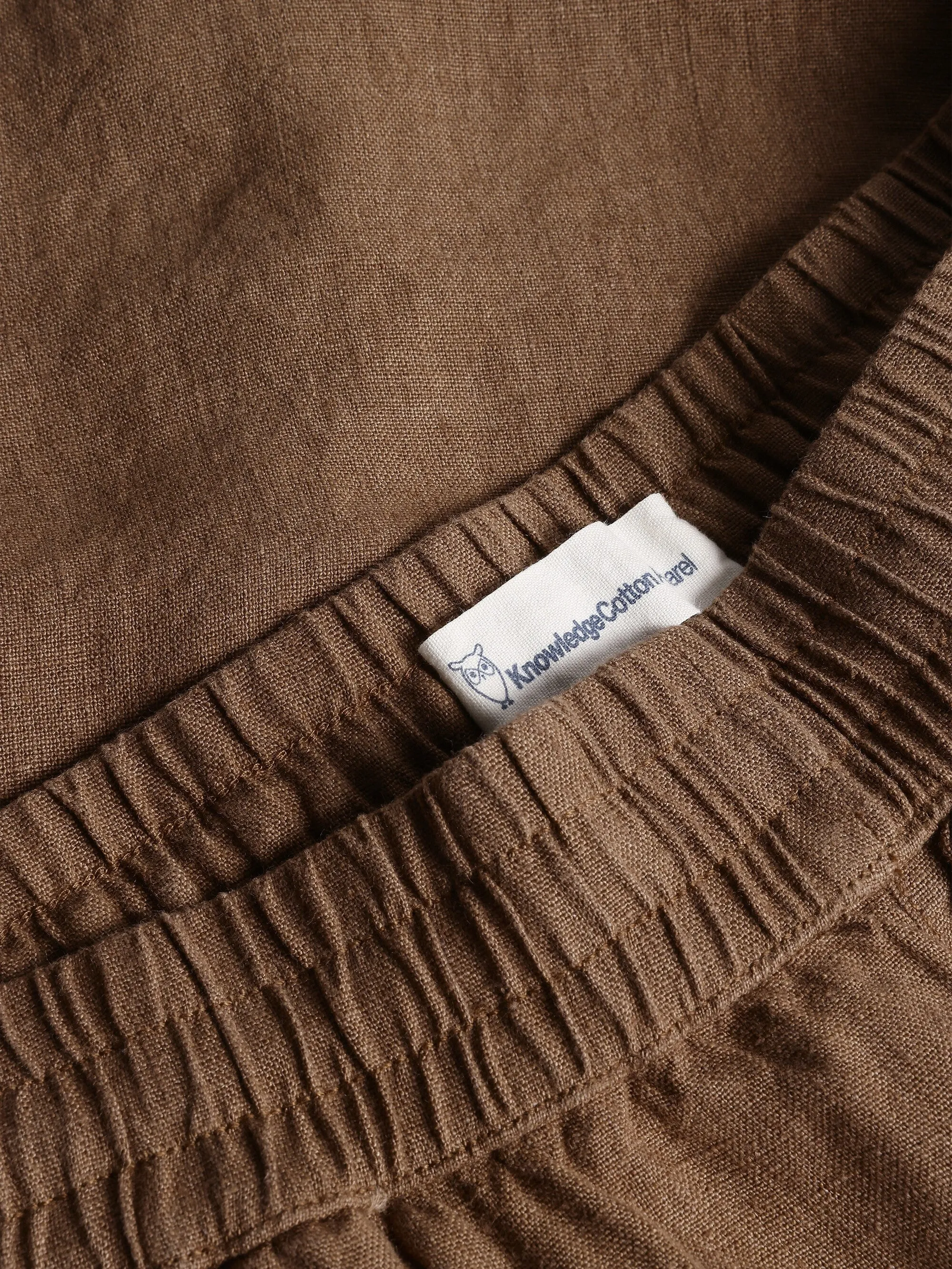 POSEY wide mid-rise linen shorts - GOTS/Vegan - Tuffet Knowledge Cotton