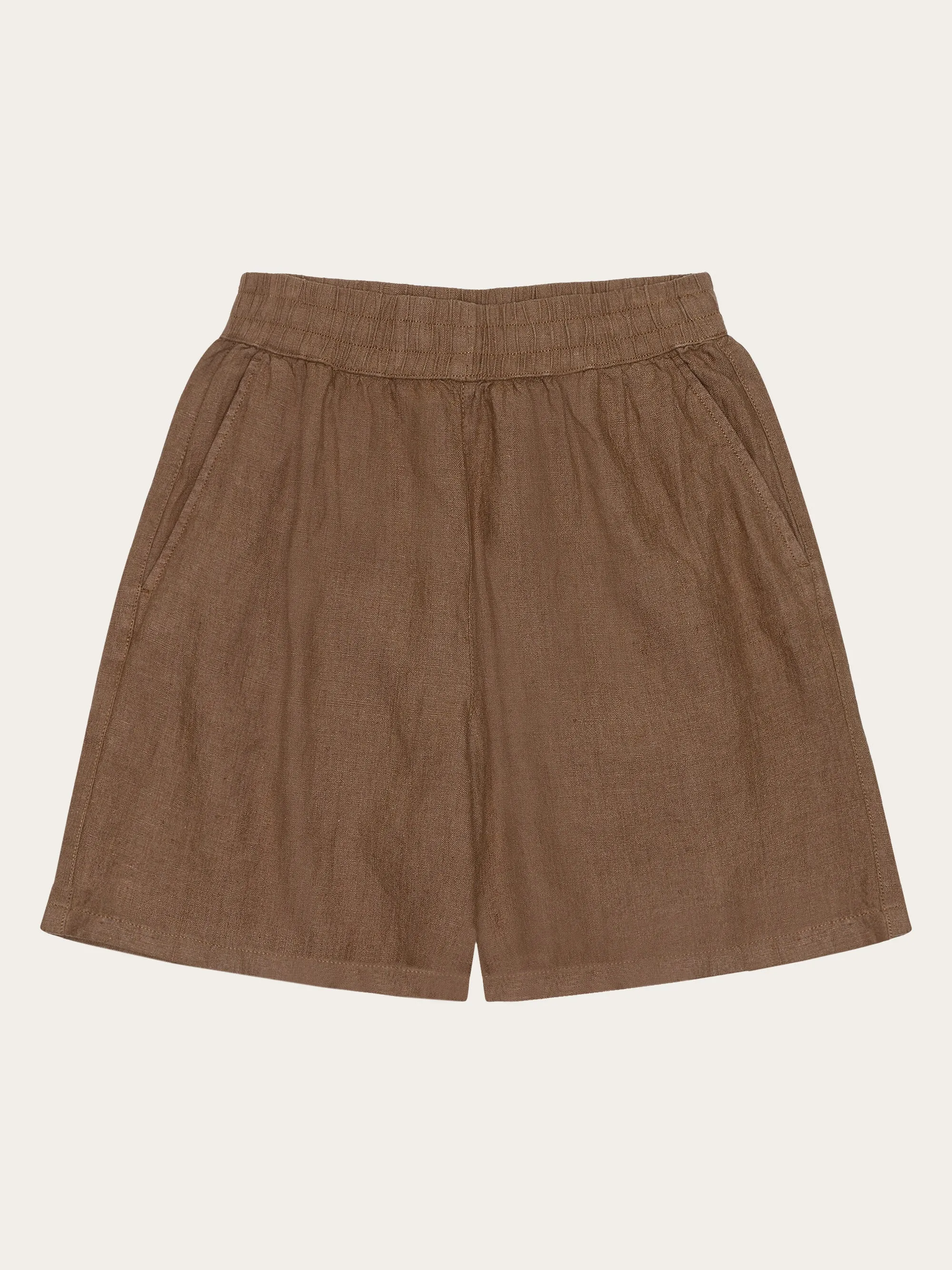 POSEY wide mid-rise linen shorts - GOTS/Vegan - Tuffet Knowledge Cotton