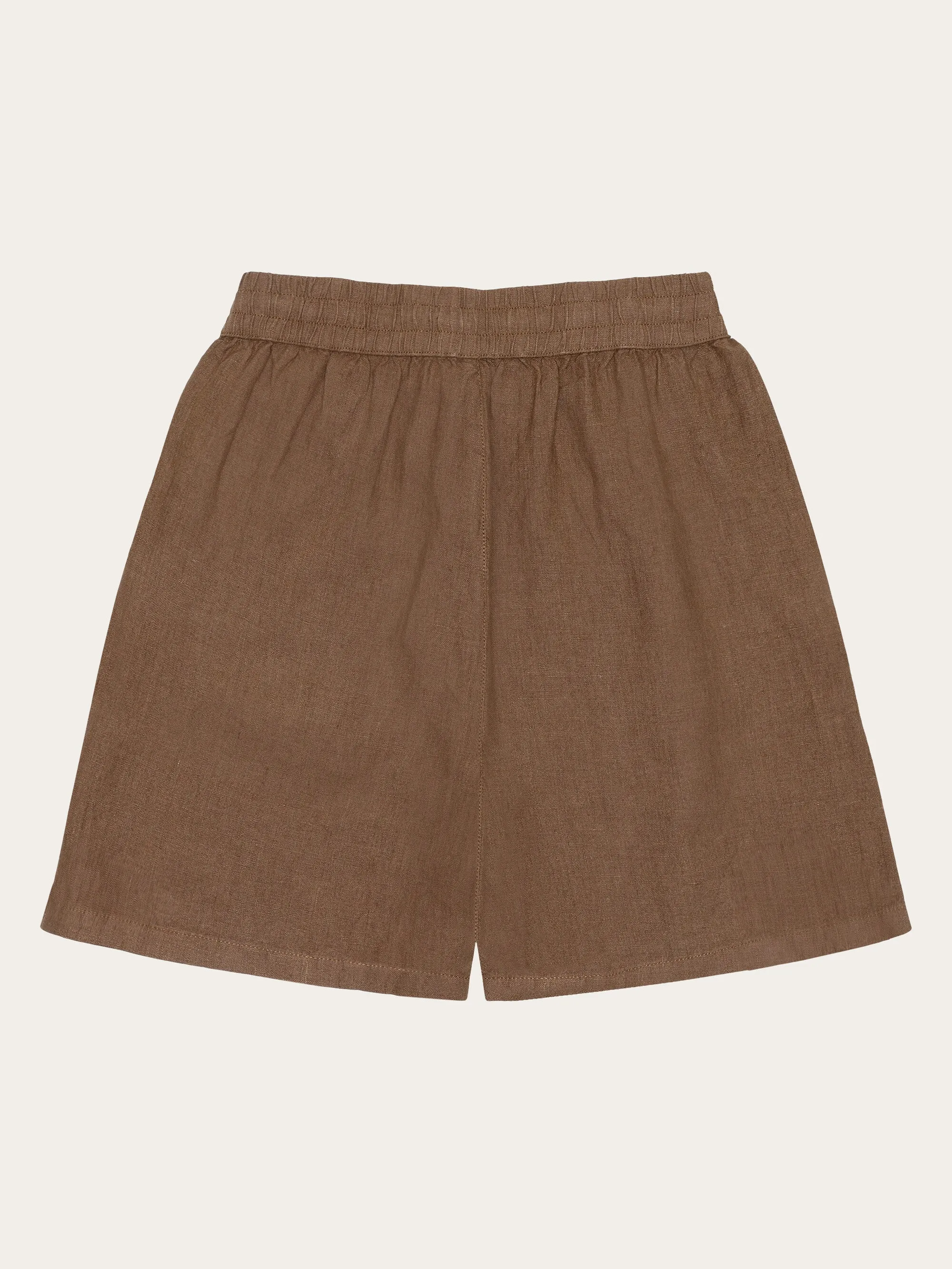 POSEY wide mid-rise linen shorts - GOTS/Vegan - Tuffet Knowledge Cotton