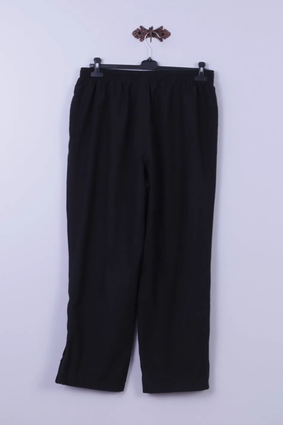 Puma Mens XL Track Trousers Black Mesh Lined Sportrswear Training Pants