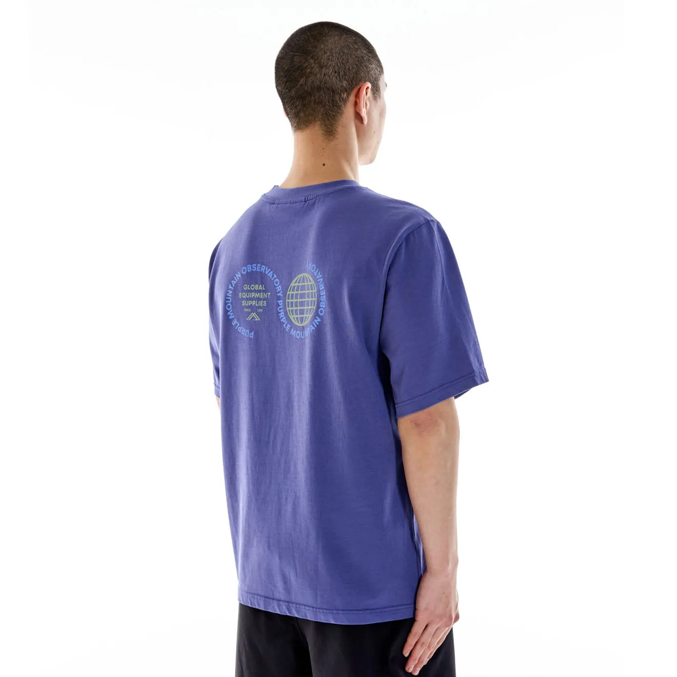 Purple Mountain Observatory Globe S/S Tee Indigo