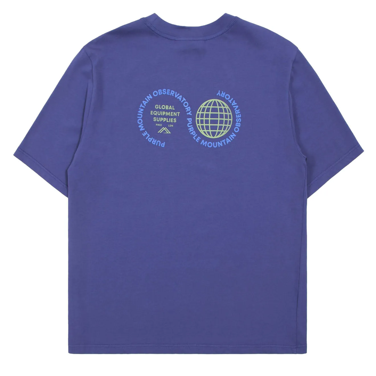Purple Mountain Observatory Globe S/S Tee Indigo