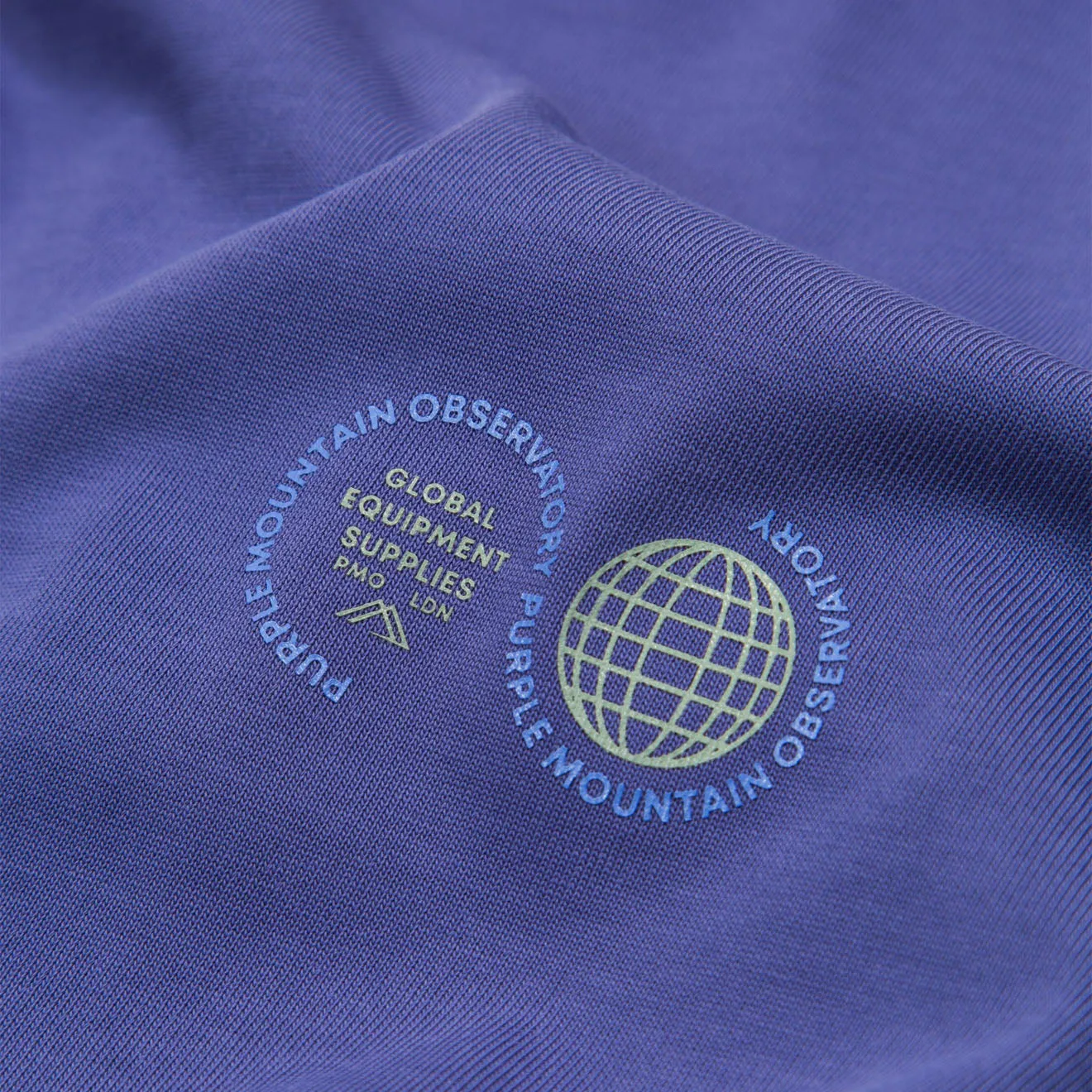 Purple Mountain Observatory Globe S/S Tee Indigo