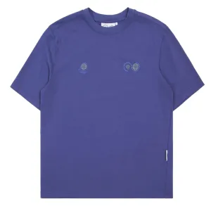 Purple Mountain Observatory Globe S/S Tee Indigo