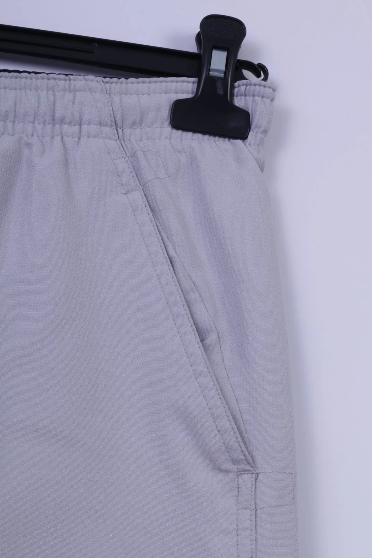Reebok Mens M Shorts Grey Active Gym Sportswear Cropped Bootom