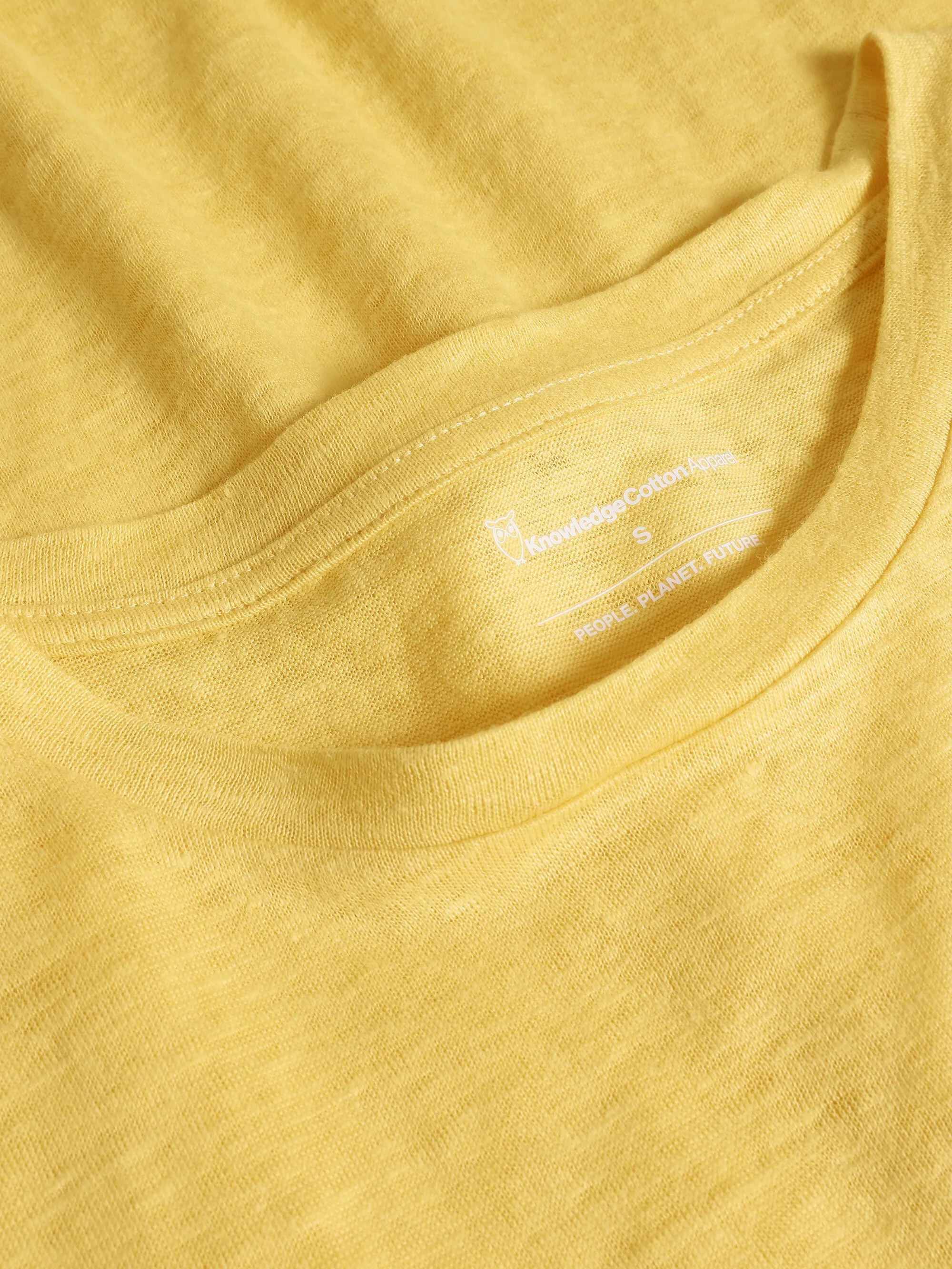 Reg linen t-shirt - Yarrow Knowledge Cotton