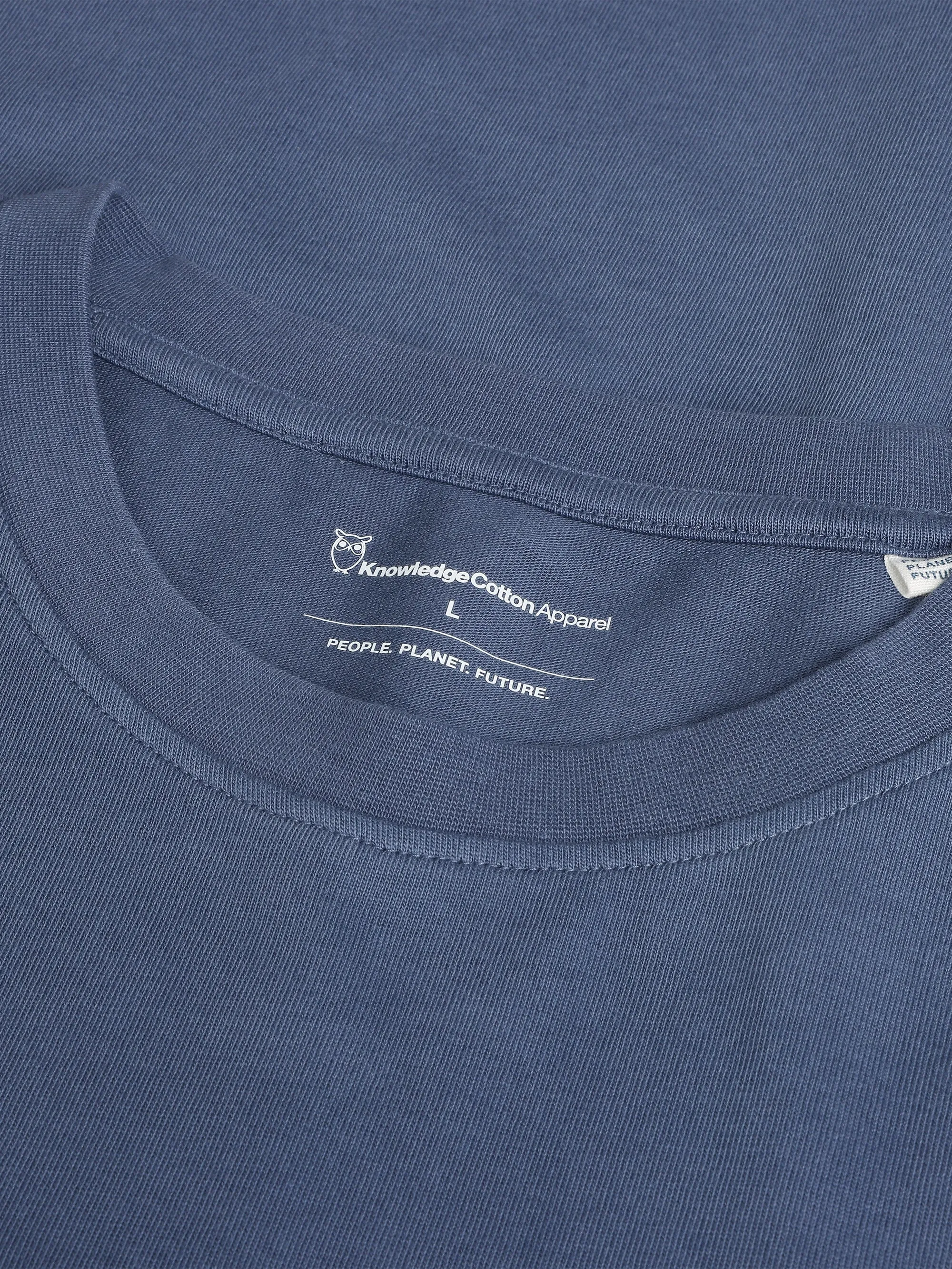 Regenerative Organic Cotton Back Printed T-Shirt Water Is Life GOTS/Vegan Knowledge Cotton