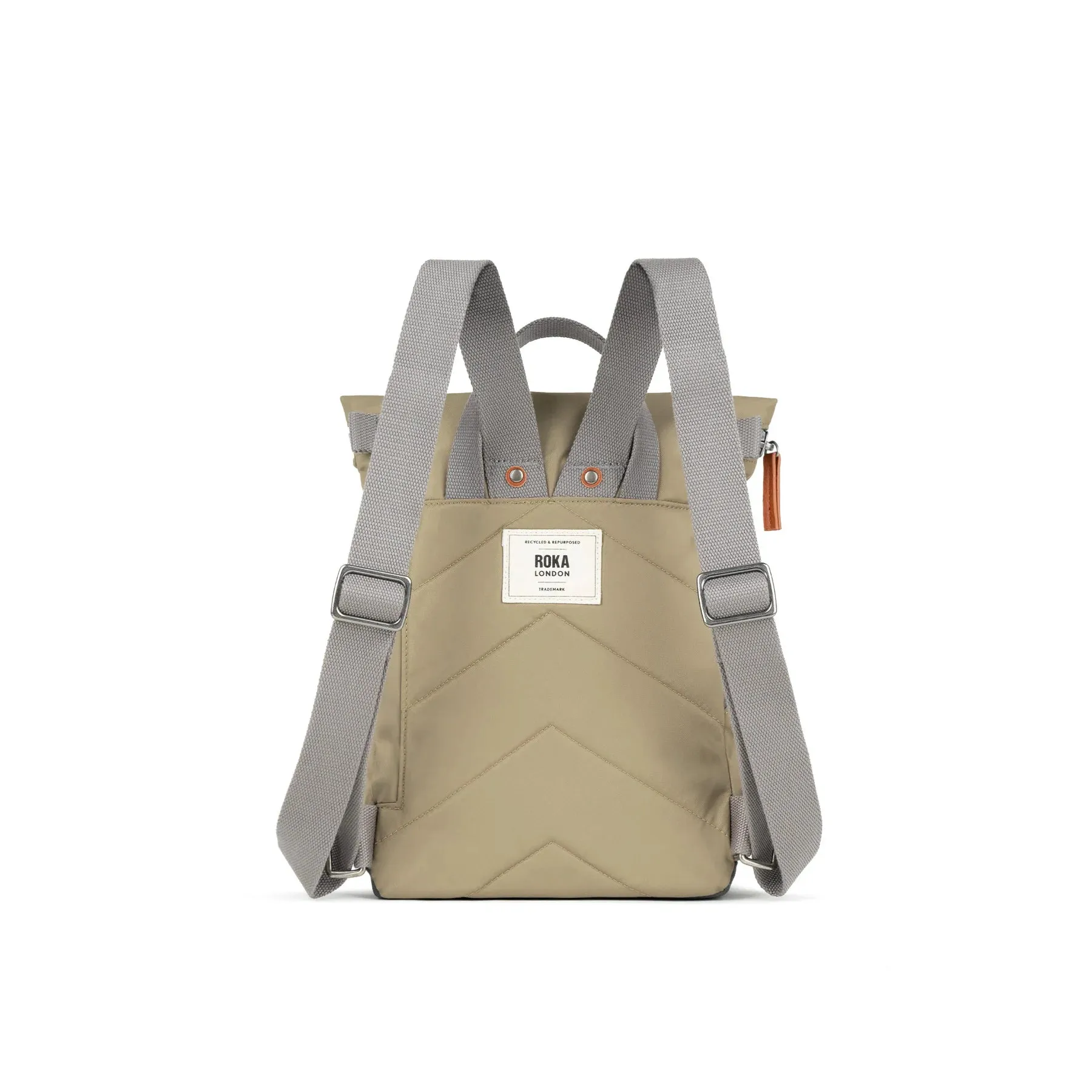 ROKA Canfield B Recycled Nylon Roll-top Backpack  Taupe