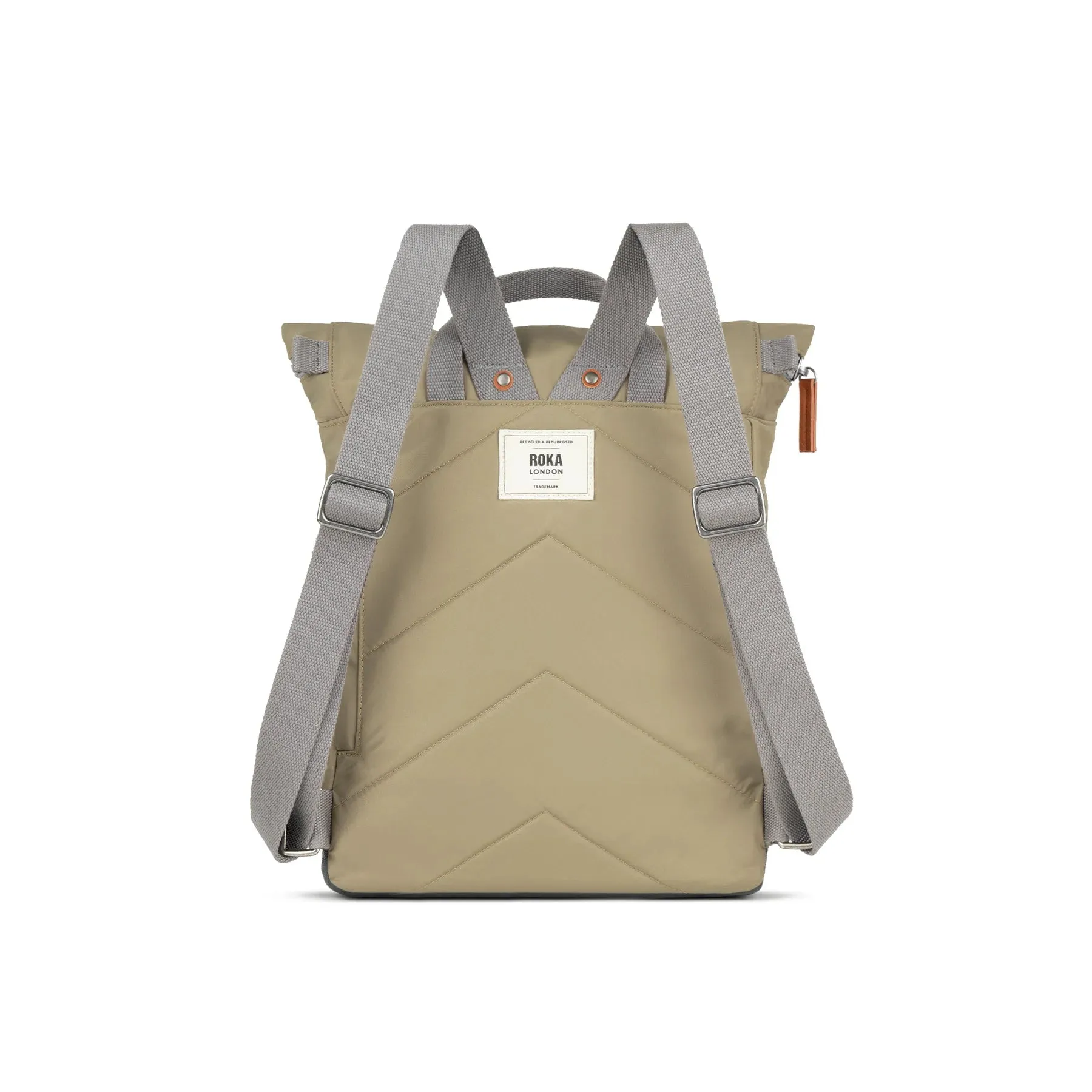 ROKA Canfield B Recycled Nylon Roll-top Backpack  Taupe