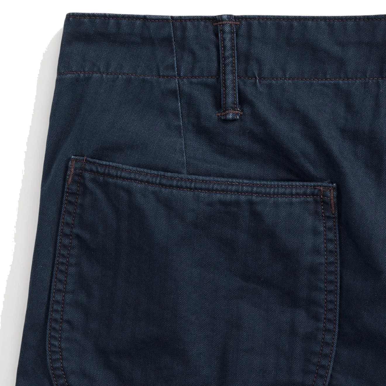 RRL by Ralph Lauren Herringbone Twill Field Short Navy