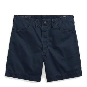 RRL by Ralph Lauren Herringbone Twill Field Short Navy