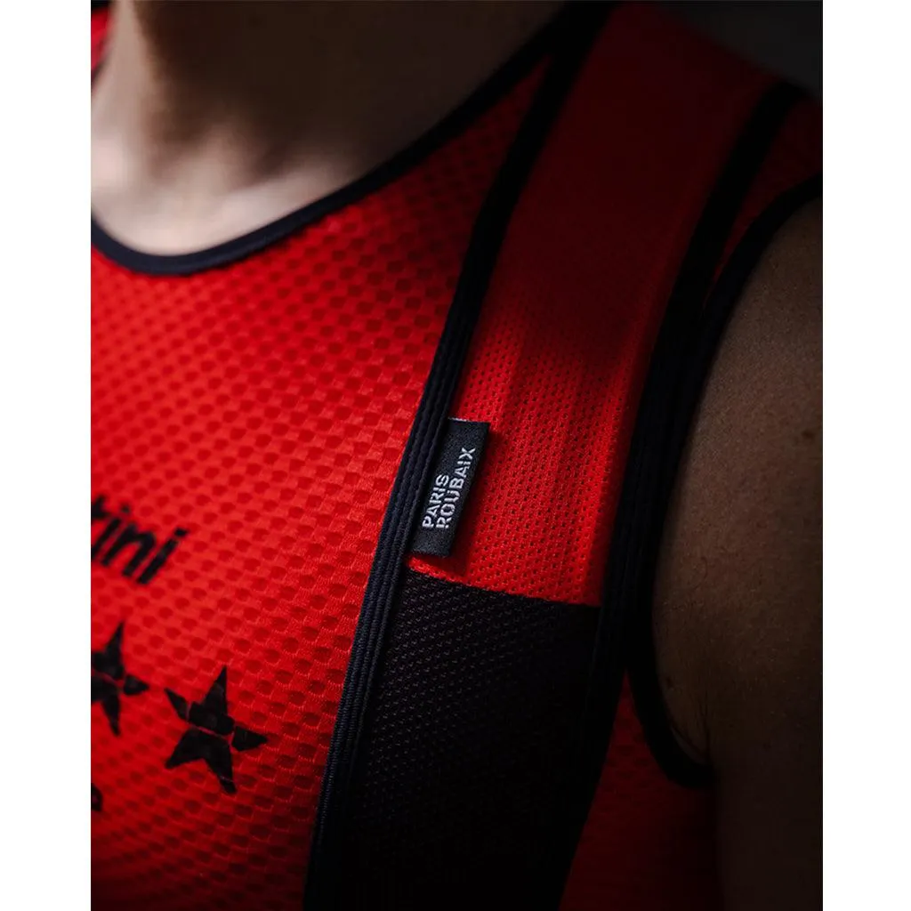 Santini TDF Parigi Roubaix Mens Cycling Bibshorts (Black)