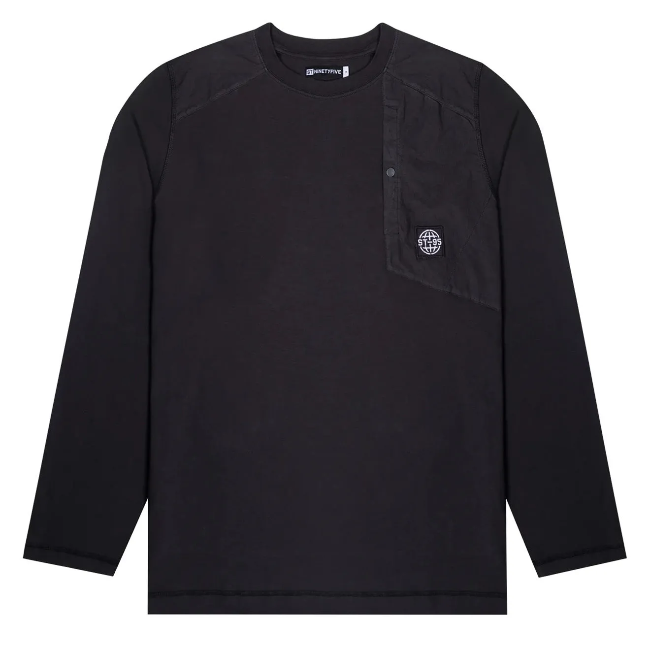 ST95 L/S Pocket Tee Black
