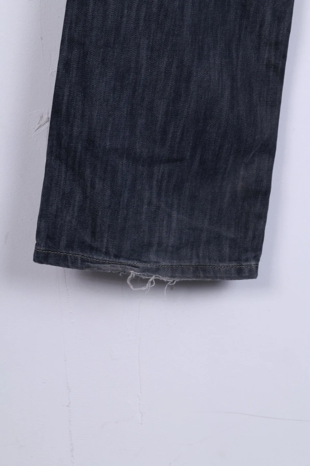 Stanley Jeans Mens L34 Trousers Denim Jeans Navy Cotton