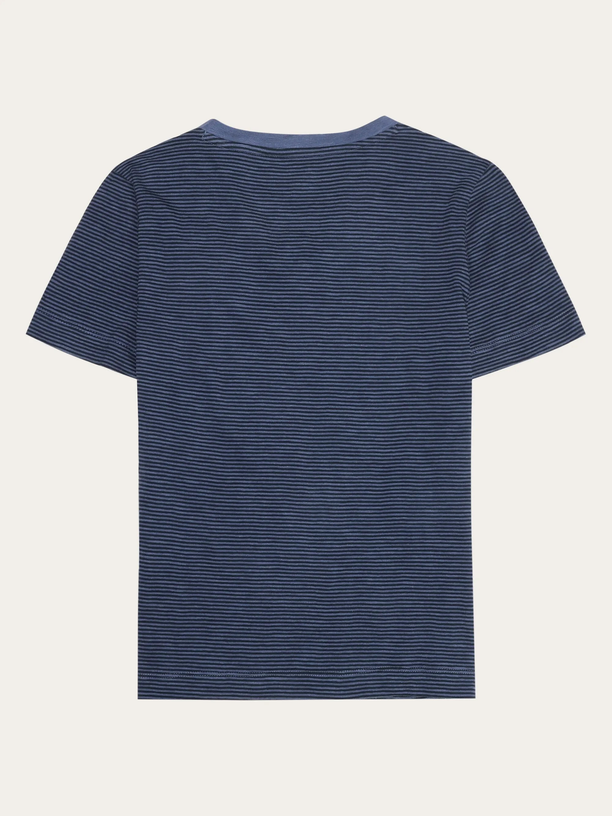 V-neck slub t-shirt - GOTS/Vegan - Navy Knowledge Cotton