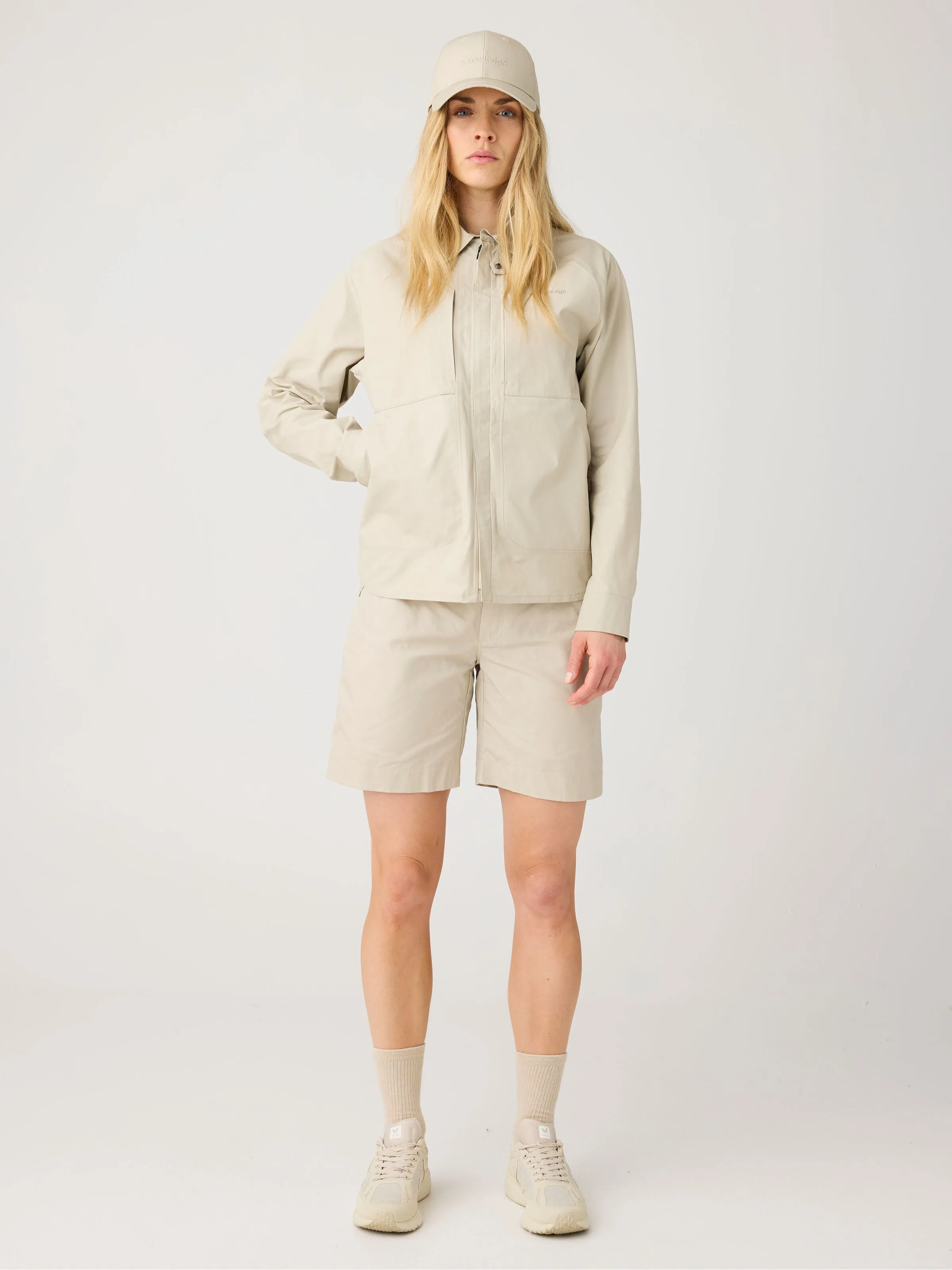 Vent Canvas 200 Classic Jacket - GOTS/Vegan - Light feather gray Knowledge Cotton