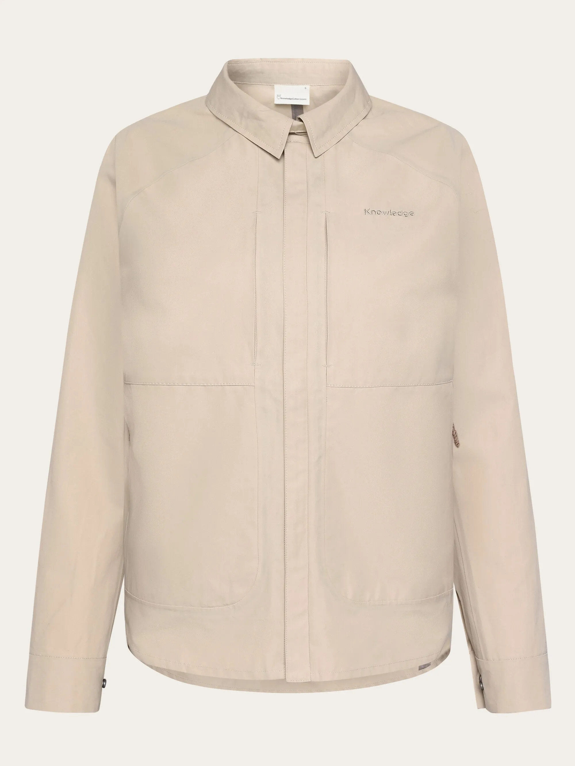 Vent Canvas 200 Classic Jacket - GOTS/Vegan - Light feather gray Knowledge Cotton