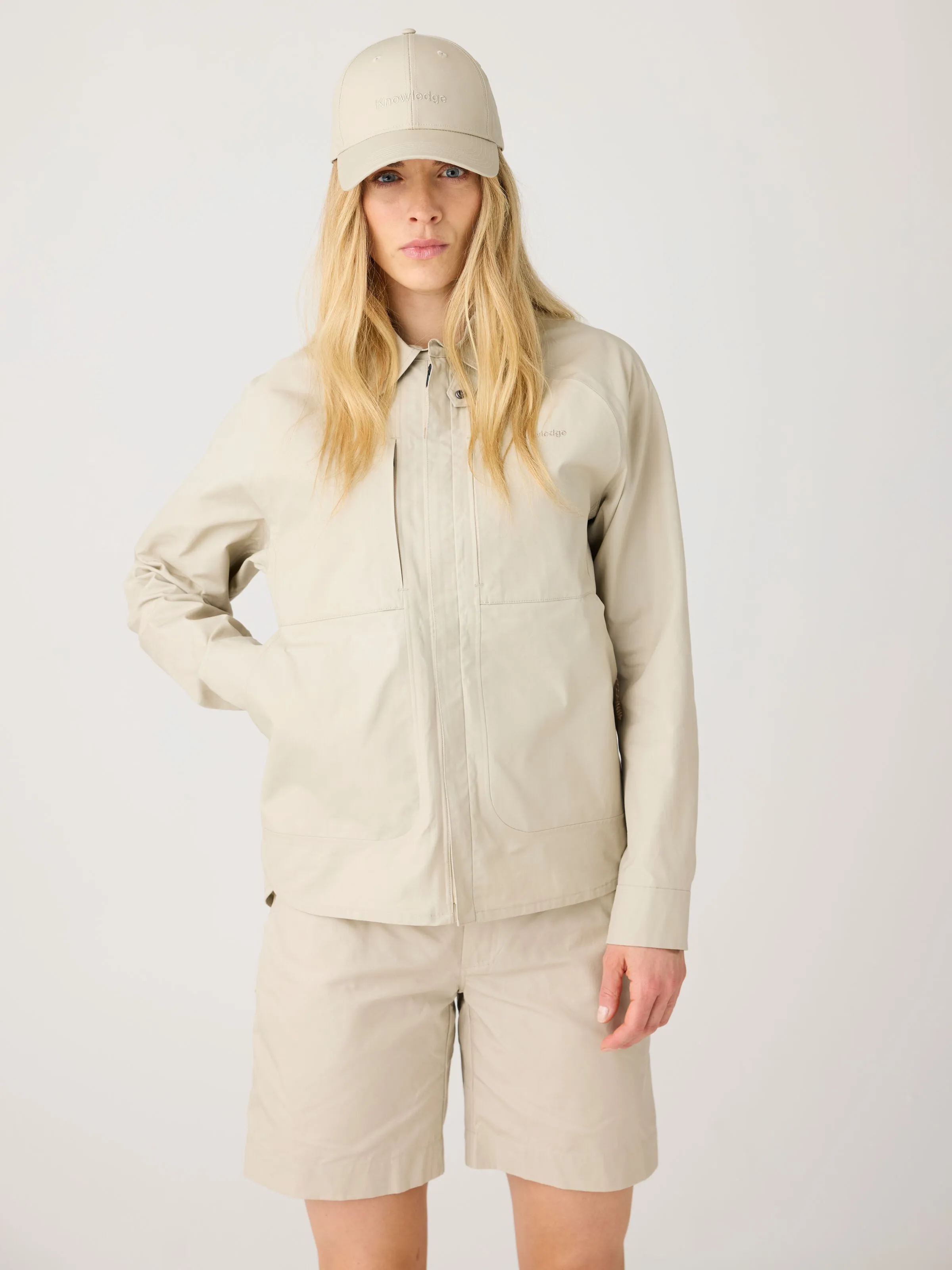 Vent Canvas 200 Classic Jacket - GOTS/Vegan - Light feather gray Knowledge Cotton