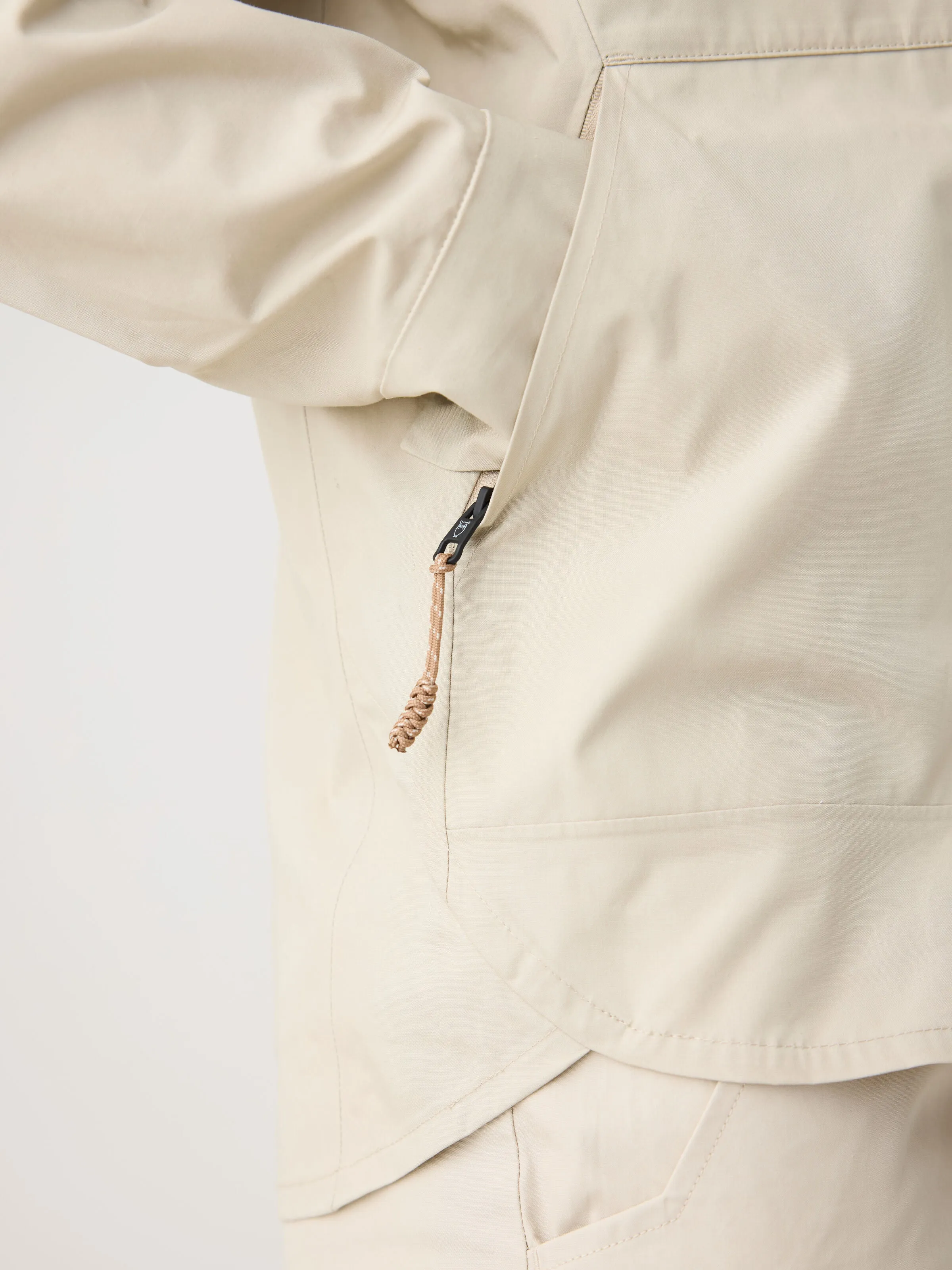 Vent Canvas 200 Classic Jacket - GOTS/Vegan - Light feather gray Knowledge Cotton
