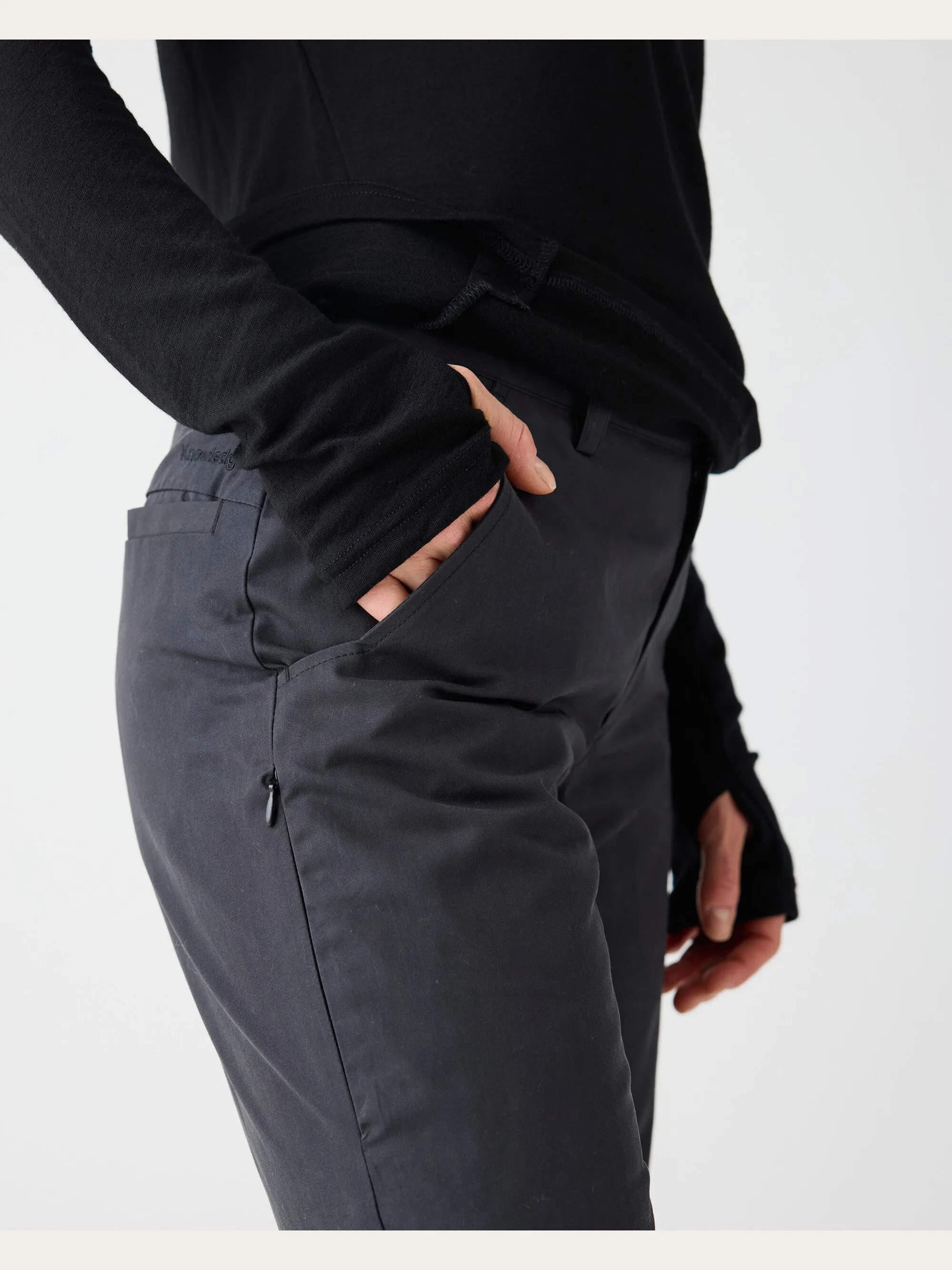 Vent Canvas 200 classic pants - GOTS/Vegan - Black Jet Knowledge Cotton