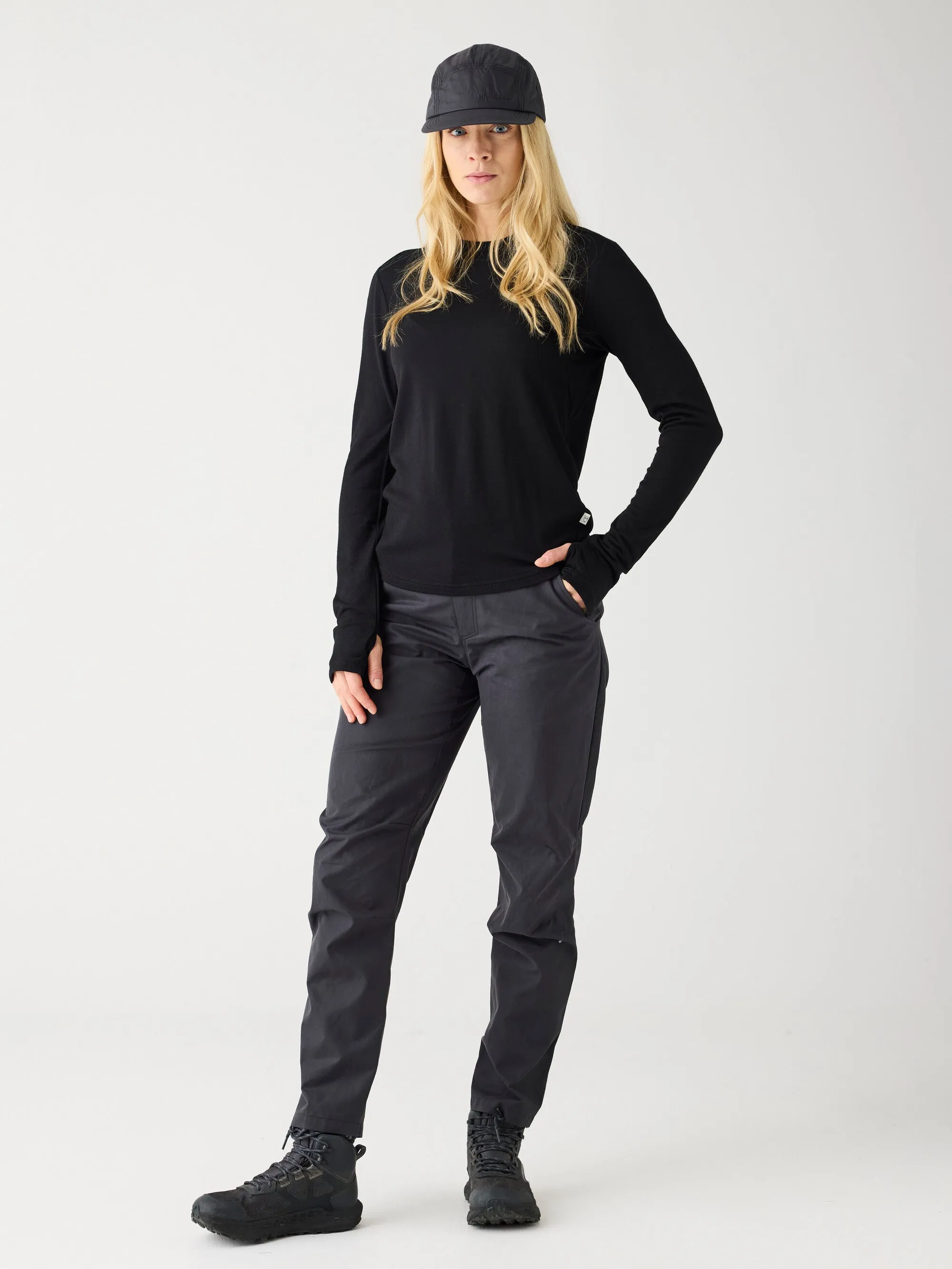 Vent Canvas 200 classic pants - GOTS/Vegan - Black Jet Knowledge Cotton