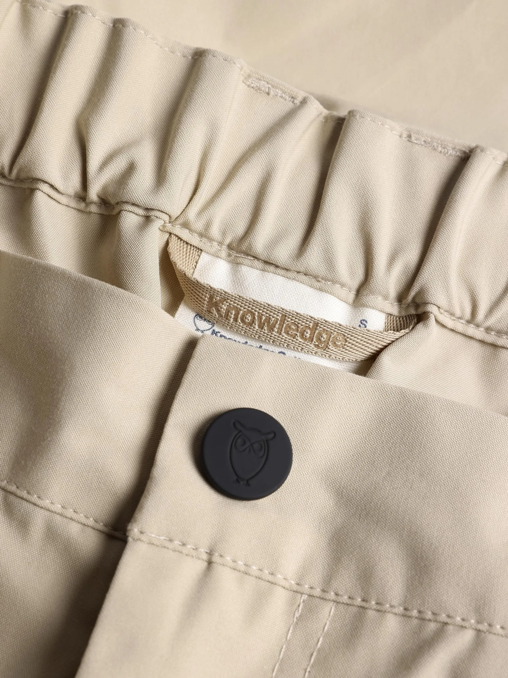 Vent Canvas 200 classic shorts - GOTS/vegan - Light feather gray Knowledge Cotton