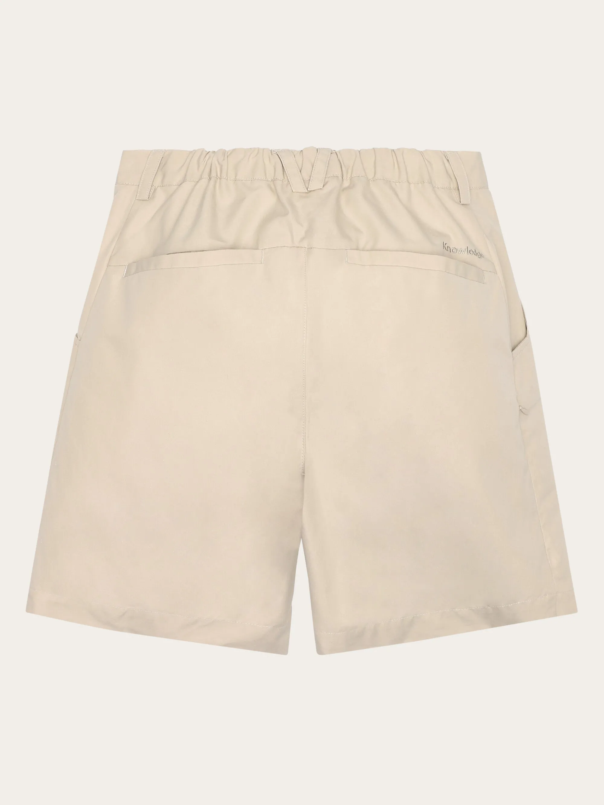 Vent Canvas 200 classic shorts - GOTS/vegan - Light feather gray Knowledge Cotton