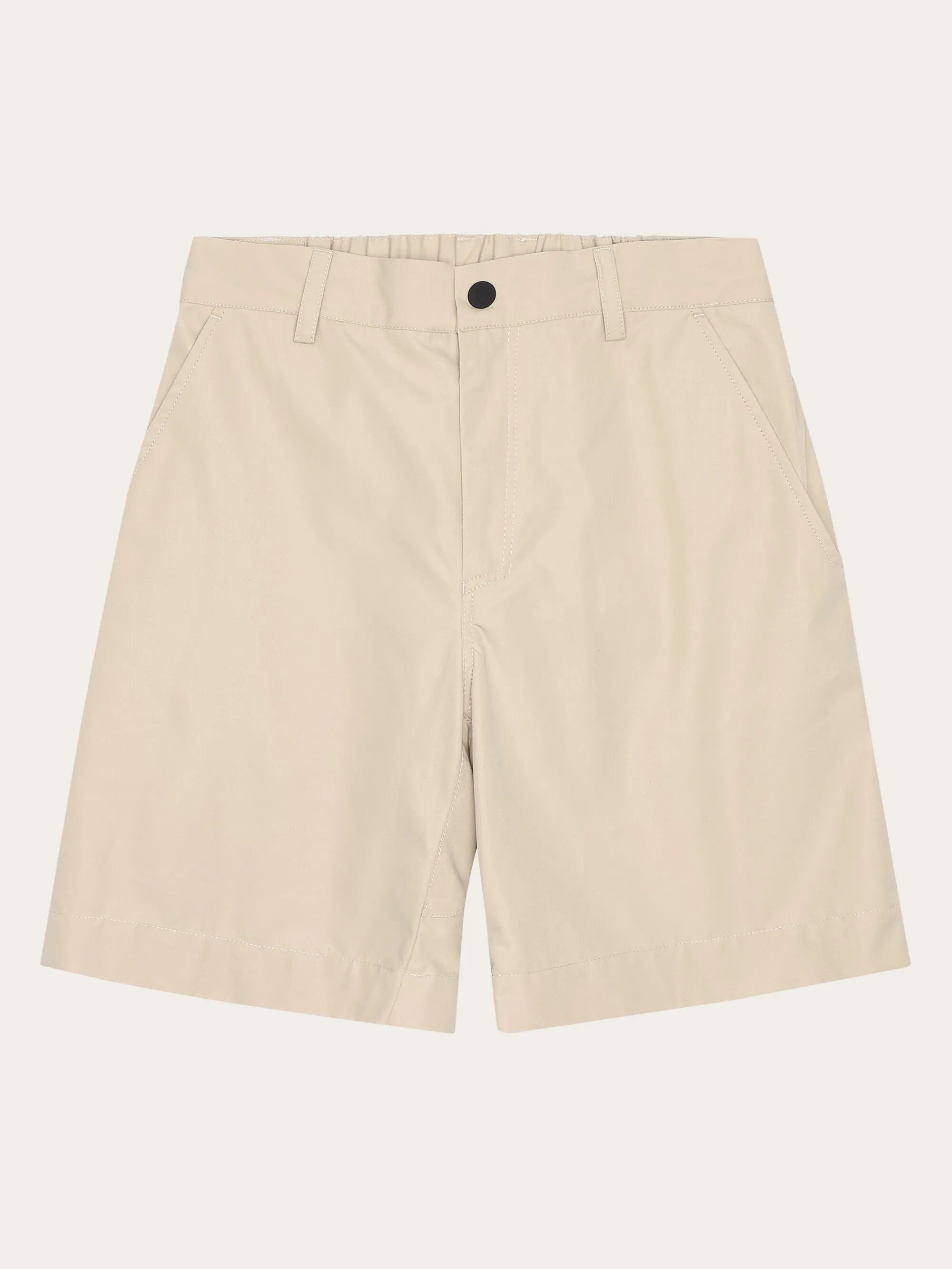 Vent Canvas 200 classic shorts - GOTS/vegan - Light feather gray Knowledge Cotton