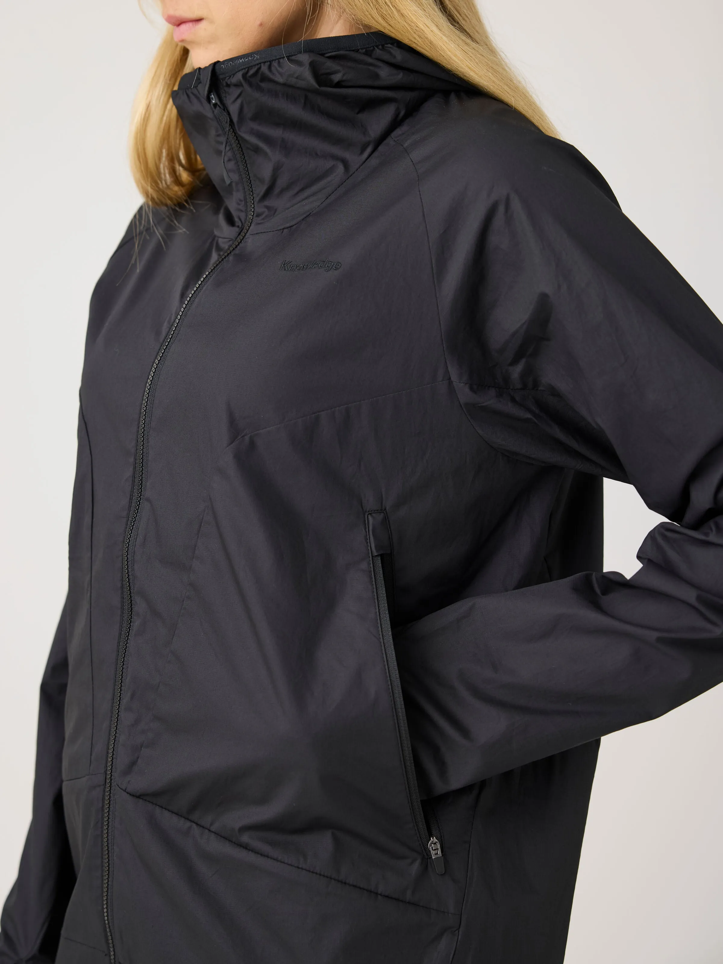 Vent Ripstop 90 lightweight jacket GOTS/Vegan - Black Jet Knowledge Cotton