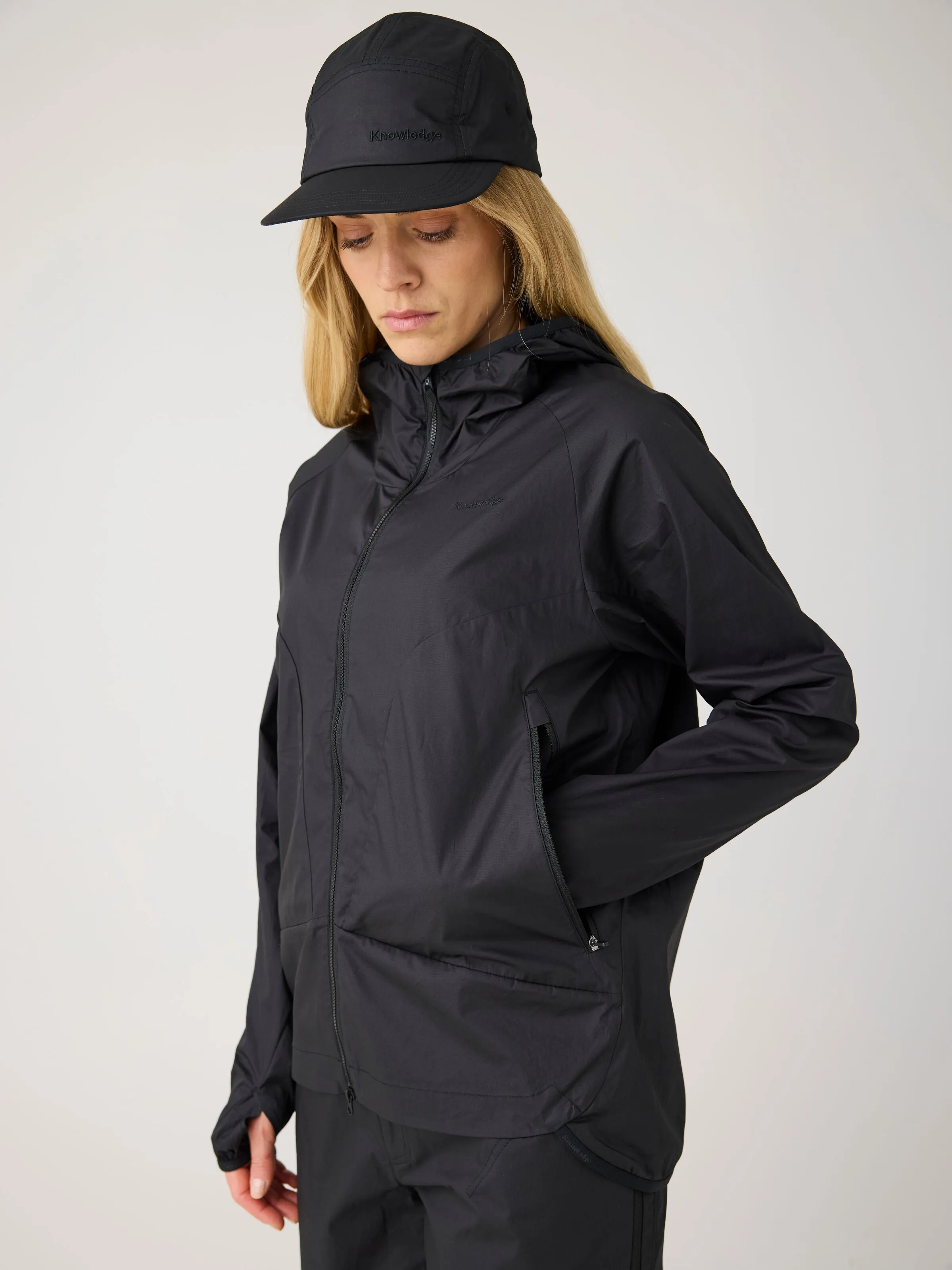 Vent Ripstop 90 lightweight jacket GOTS/Vegan - Black Jet Knowledge Cotton