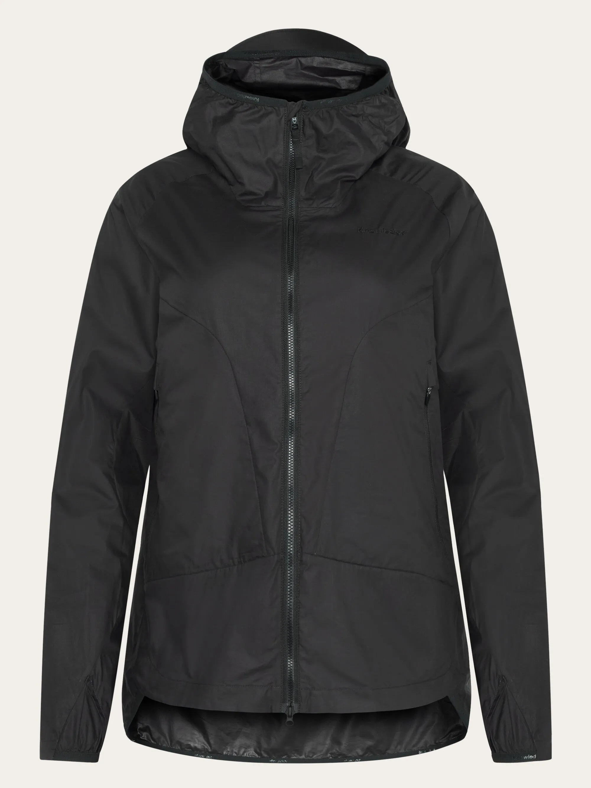 Vent Ripstop 90 lightweight jacket GOTS/Vegan - Black Jet Knowledge Cotton