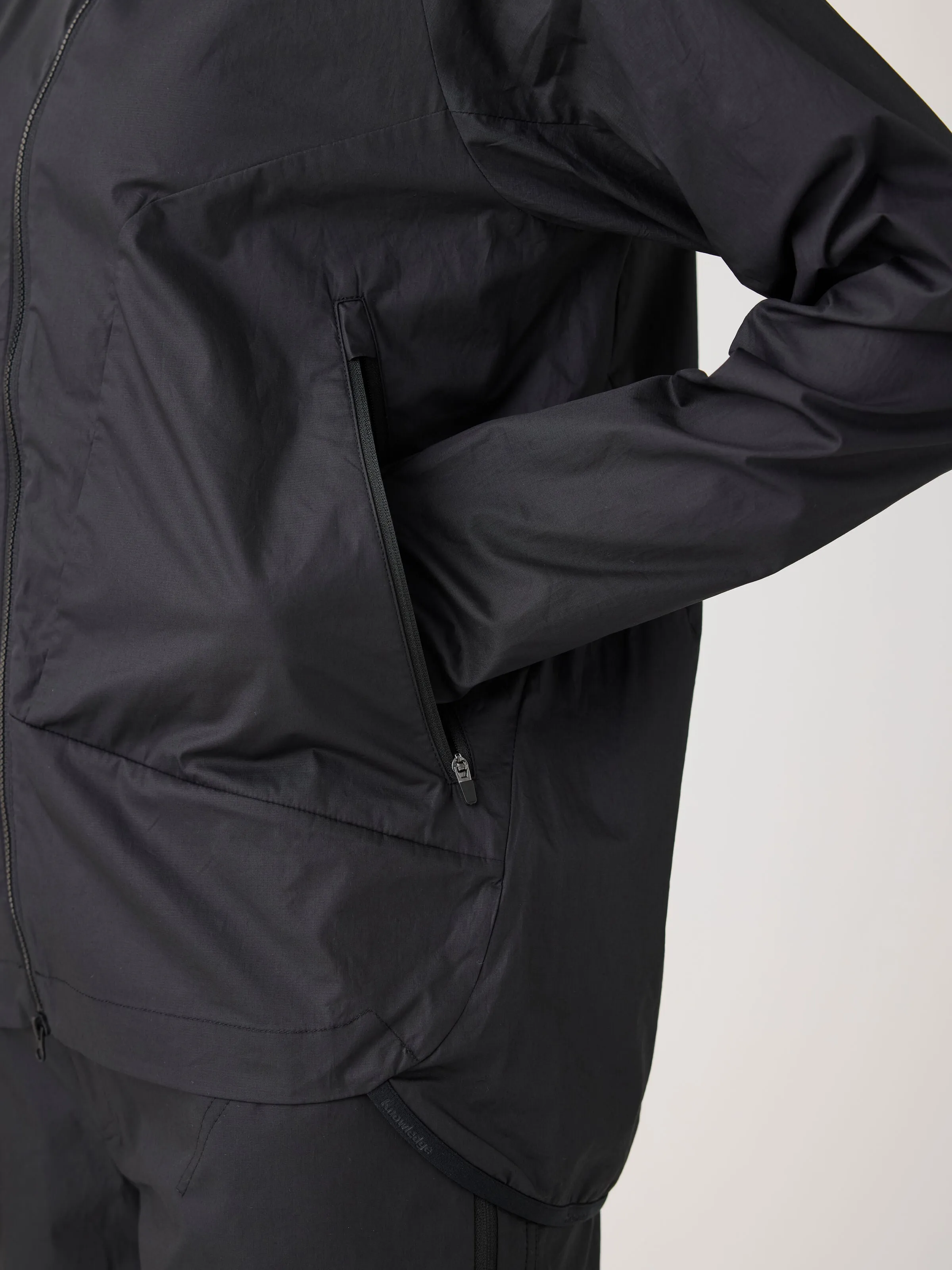 Vent Ripstop 90 lightweight jacket GOTS/Vegan - Black Jet Knowledge Cotton