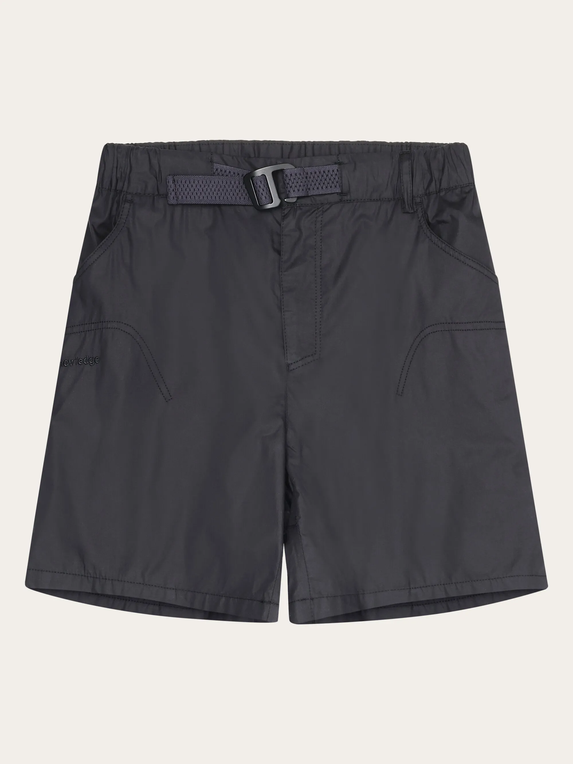 Vent Ripstop 90 lightweight shorts - GOTS/Vegan - Black Jet Knowledge Cotton