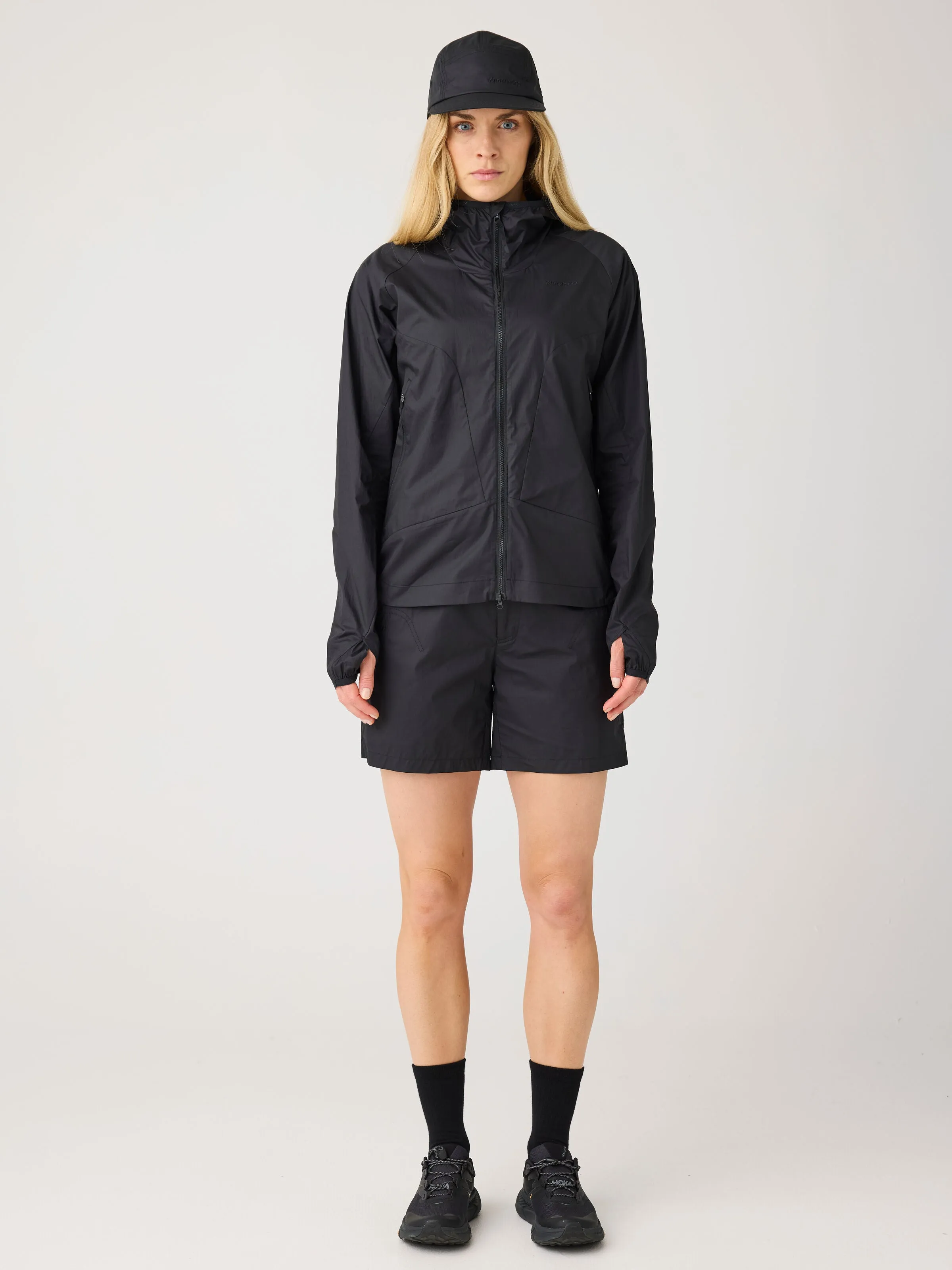 Vent Ripstop 90 lightweight shorts - GOTS/Vegan - Black Jet Knowledge Cotton
