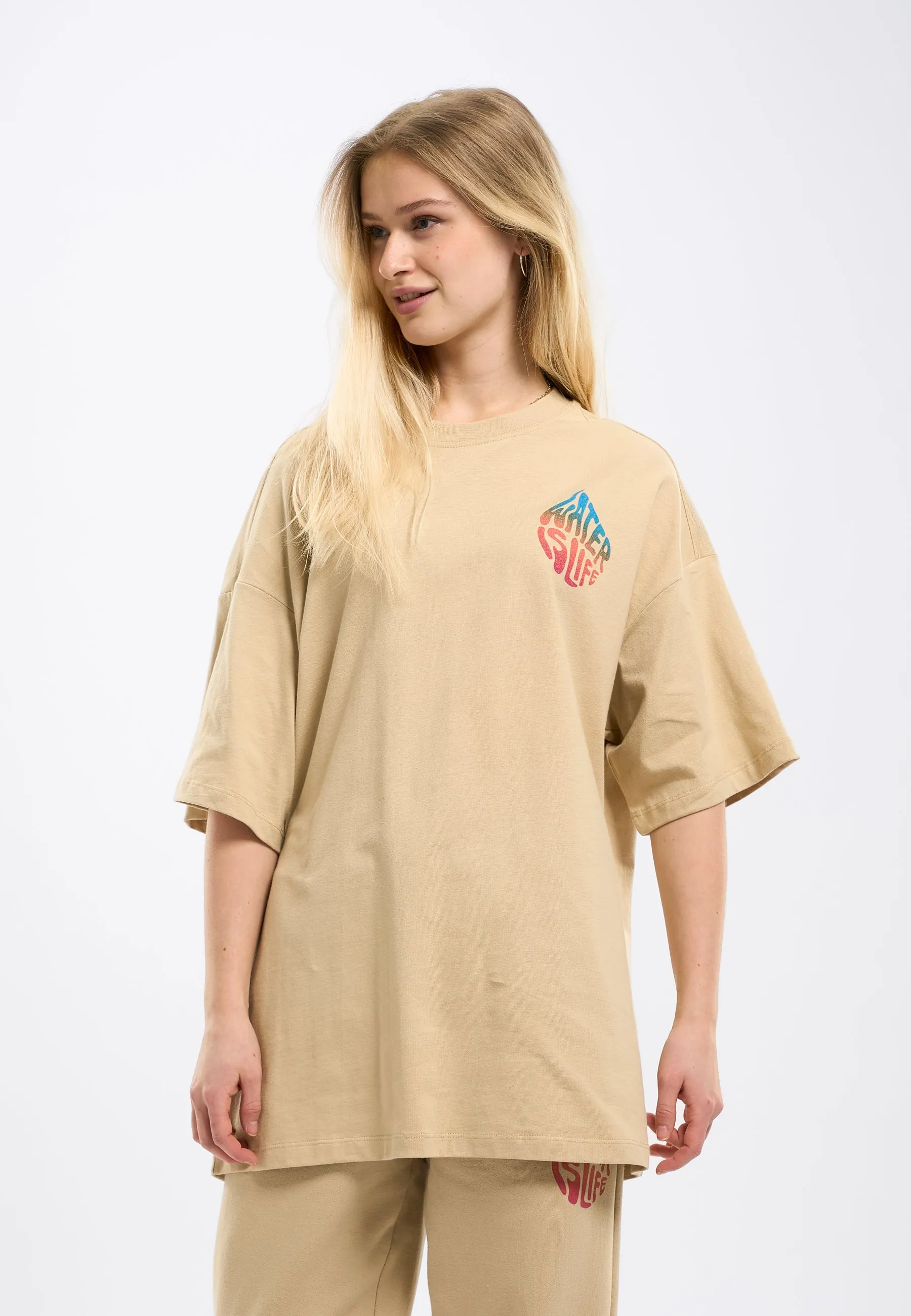 WATERAID Printed oversized t-shirt - Safari Knowledge Cotton