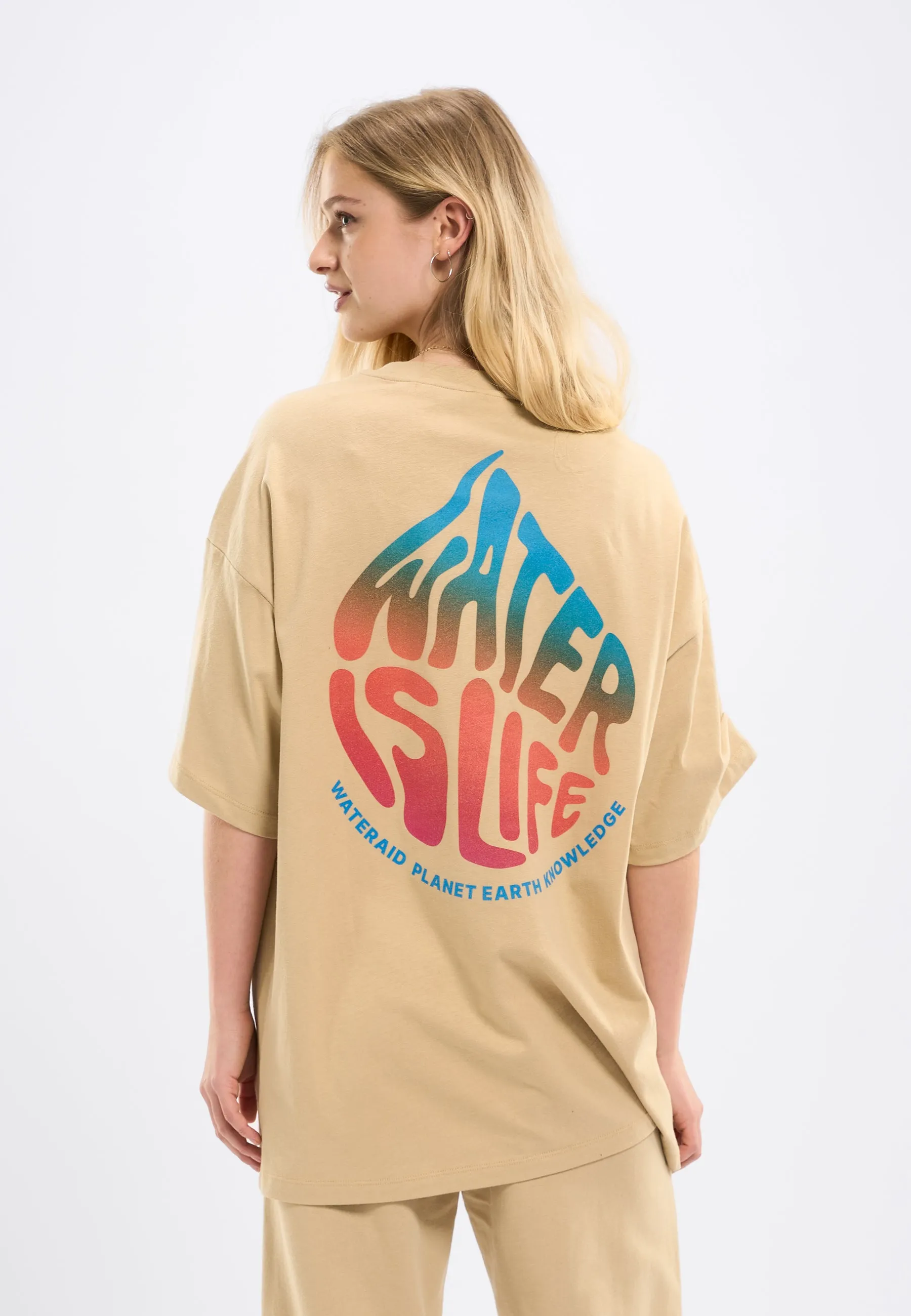 WATERAID Printed oversized t-shirt - Safari Knowledge Cotton